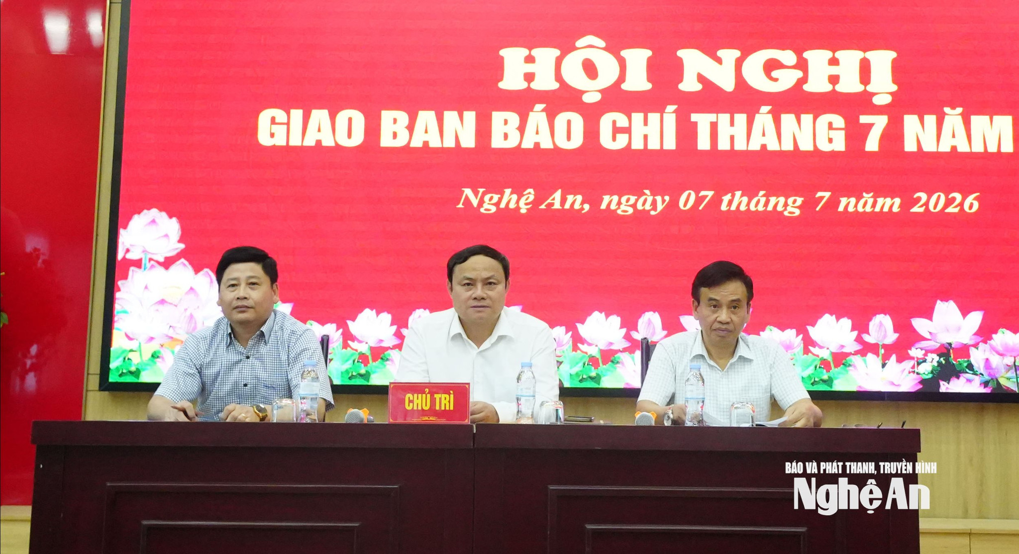 Anh Chủ trì hội nghị giao ban báo chí tháng 7 năm 2026
