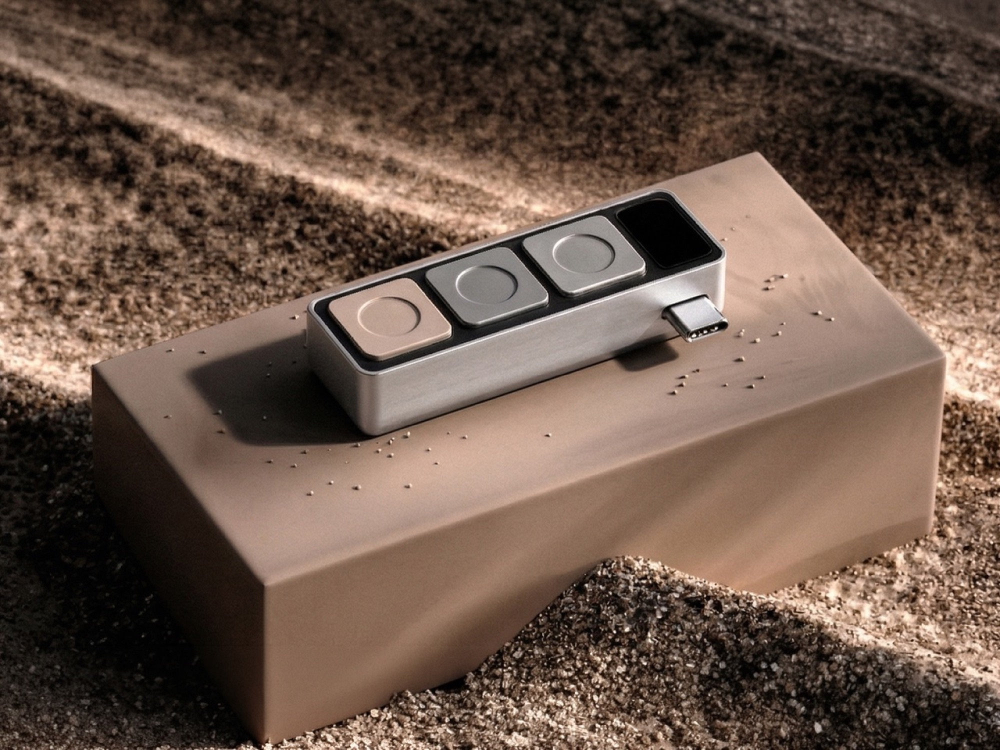 Cận cảnh thiết kế nhôm của Dune keypad