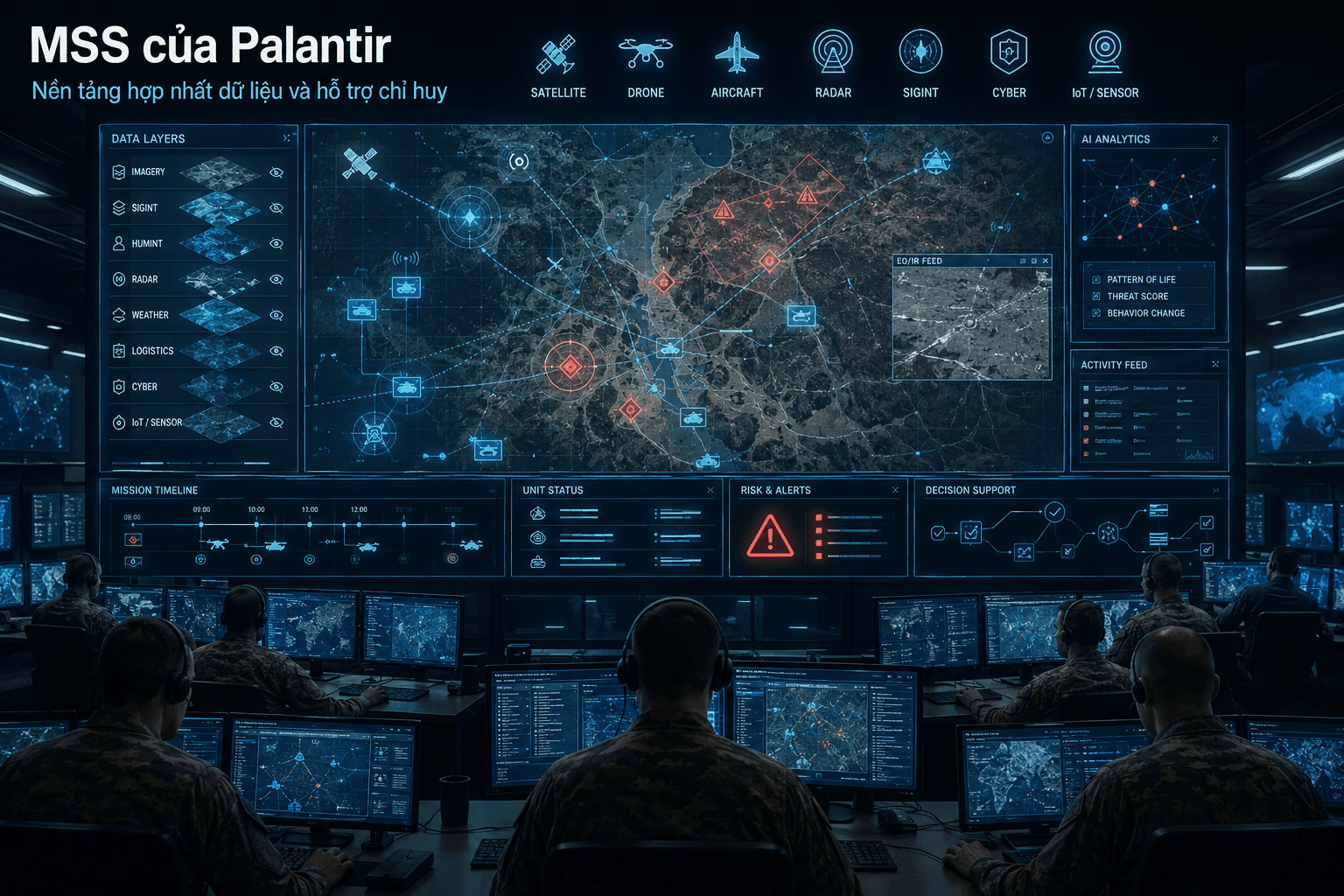 Hệ thống Maven Smart System của Palantir hỗ trợ chỉ huy NATO ra quyết định