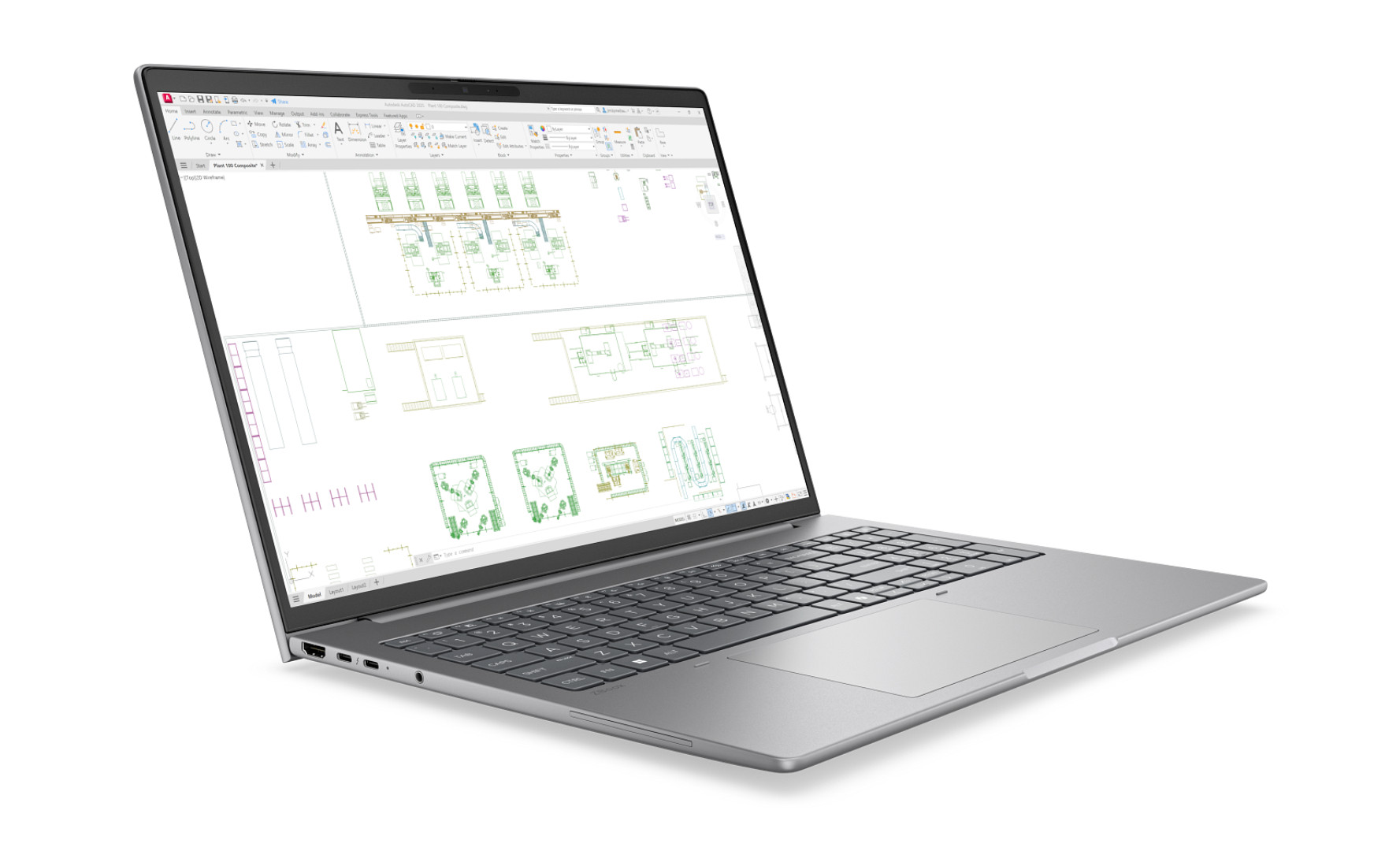 Thiết kế mặt dưới của HP ZBook 8 G2i 16