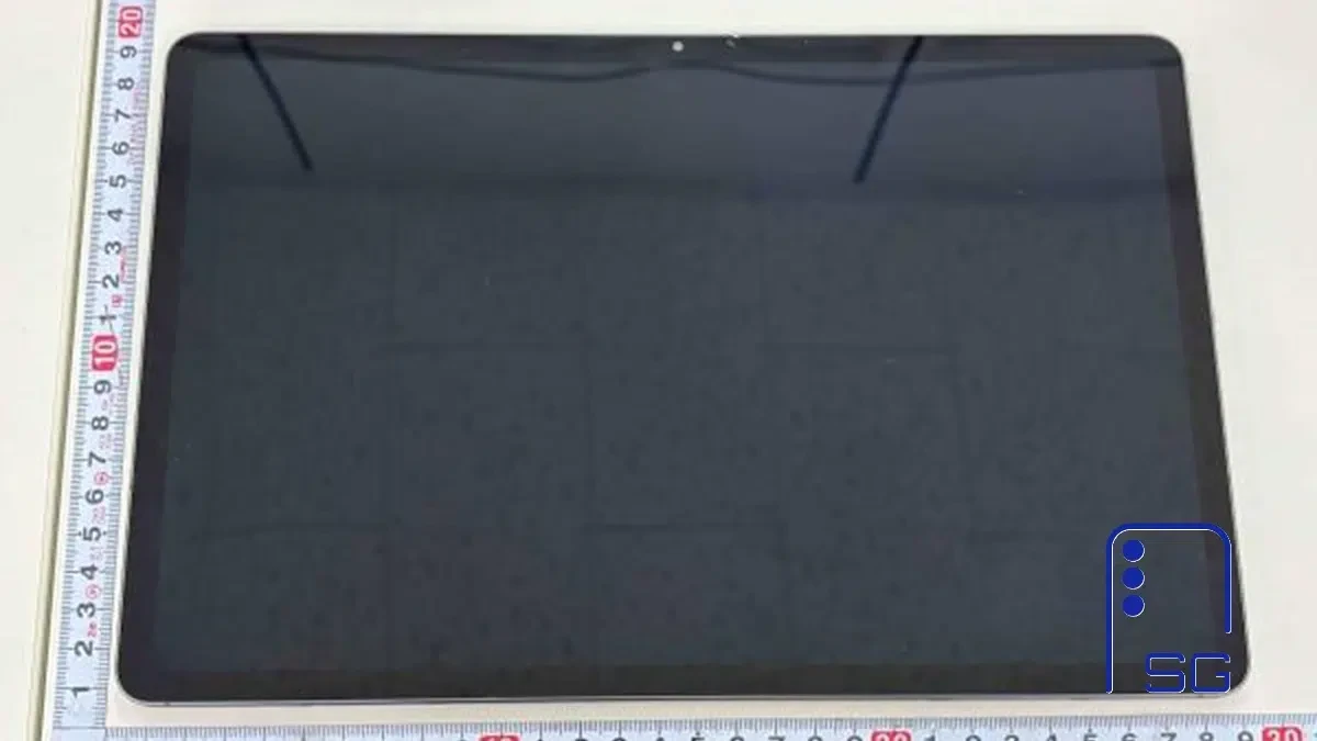 Ảnh thực tế mặt trước của Samsung Galaxy Tab S12+ từ chứng nhận Safety Korea.