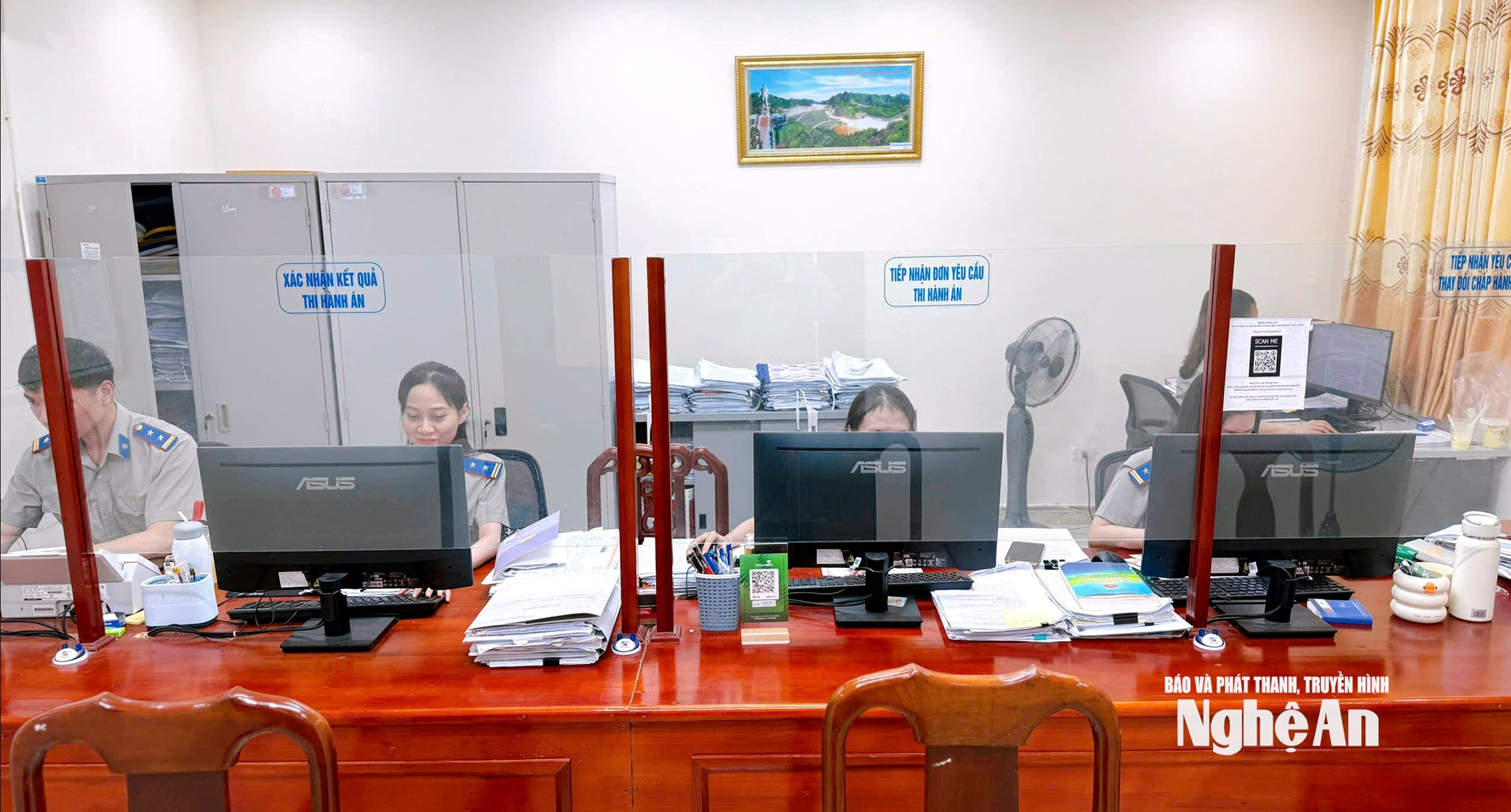 Thi hành án dân sự Nghệ An chủ động ứng dụng công nghệ thông tin, đẩy mạnh sử dụng các nền tảng số.