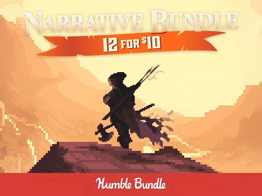 Gói Narrative Bundle trên Humble Bundle với 12 trò chơi kể chuyện.