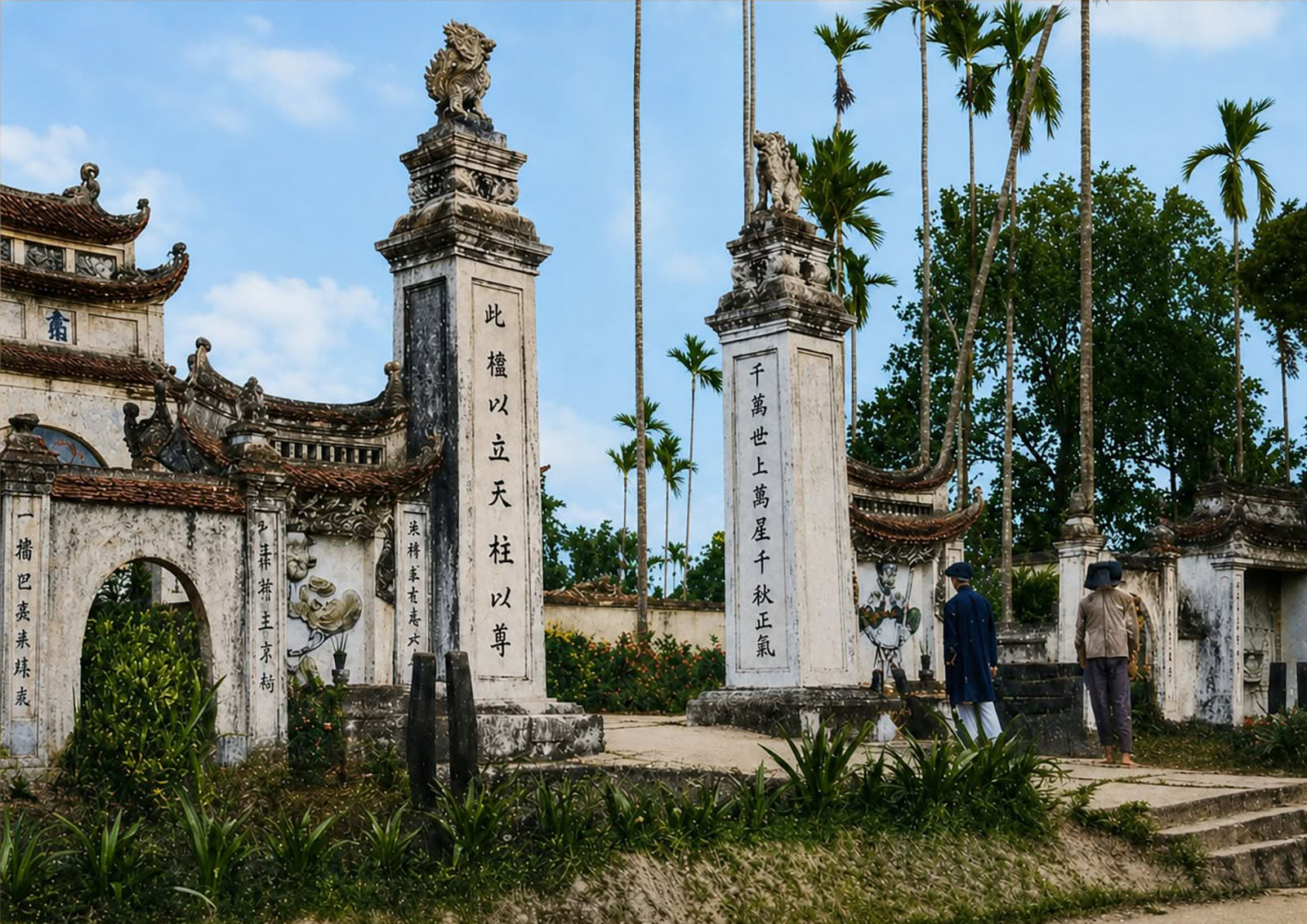 Đền thờ hai vị tướng Nguyễn Cảnh Chân Nguyễn Cảnh Dị tại huyện Thanh Chương, in trong sách An Tĩnh Cổ Lục