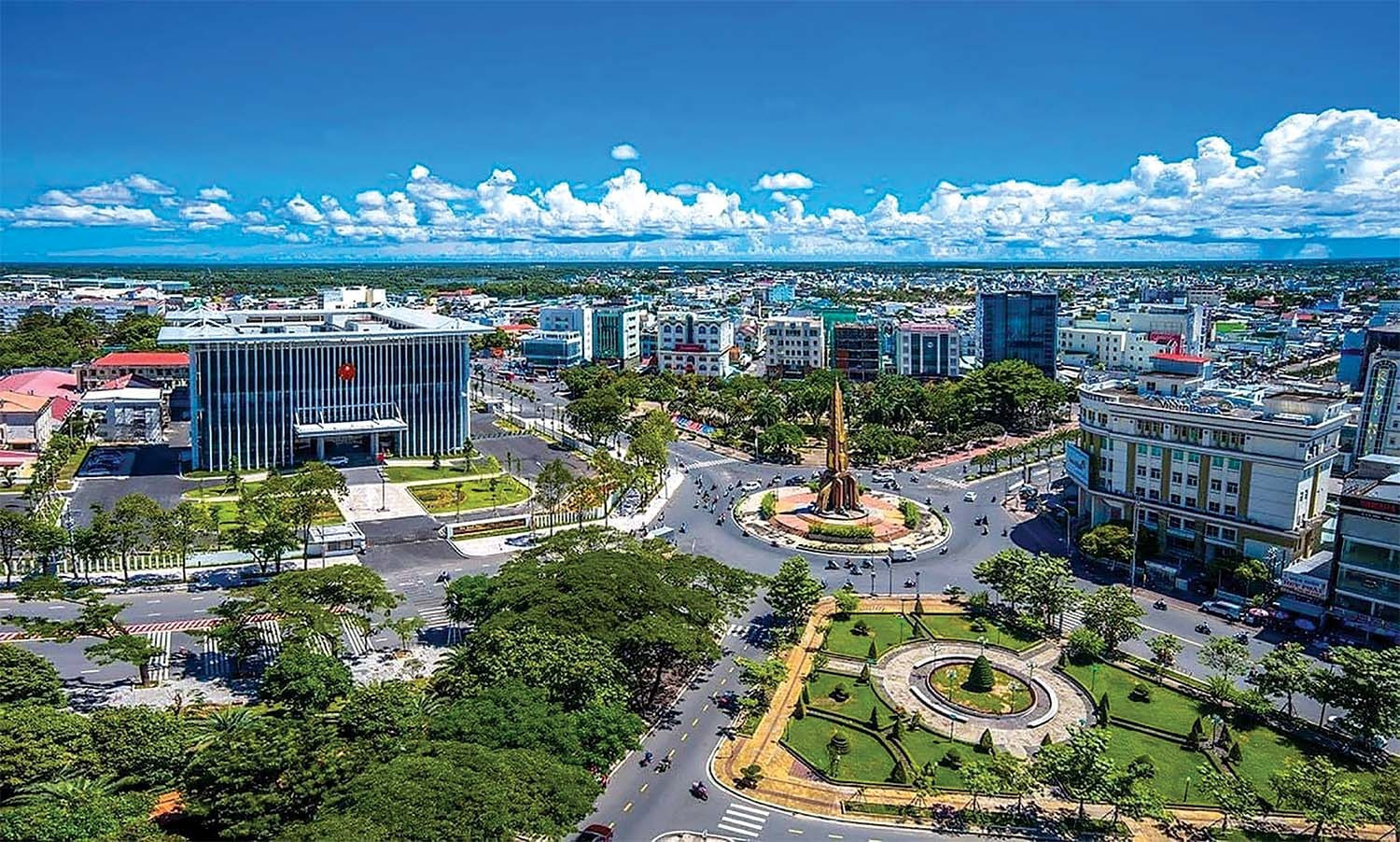 Một góc tỉnh Cà Mau nhìn từ trên cao