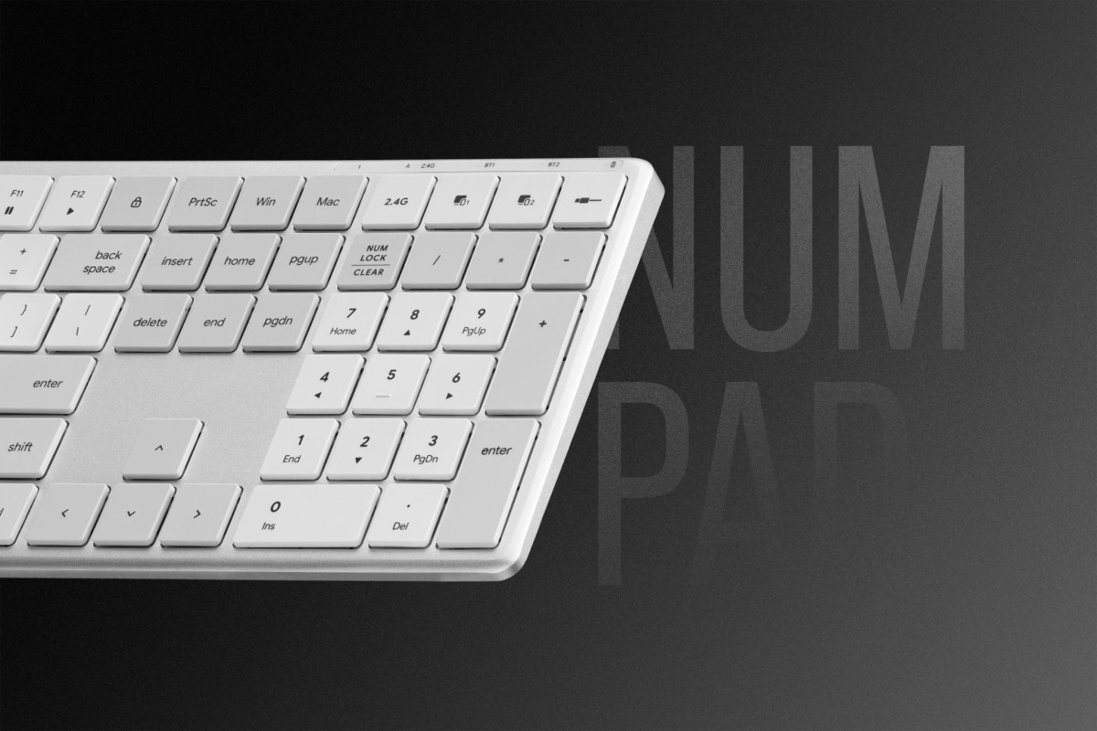 Cụm phím số numpad đầy đủ giúp tăng tốc độ xử lý số liệu trên các bảng tính