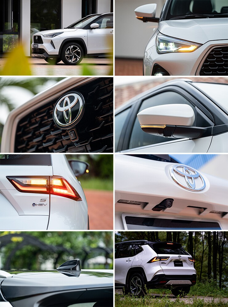 Thiết kế phần đuôi xe Toyota Yaris Cross với cụm đèn hậu LED sắc sảo