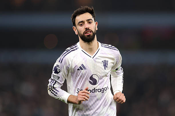 Bruno Fernandes trong màu áo MU. Ảnh: Getty.