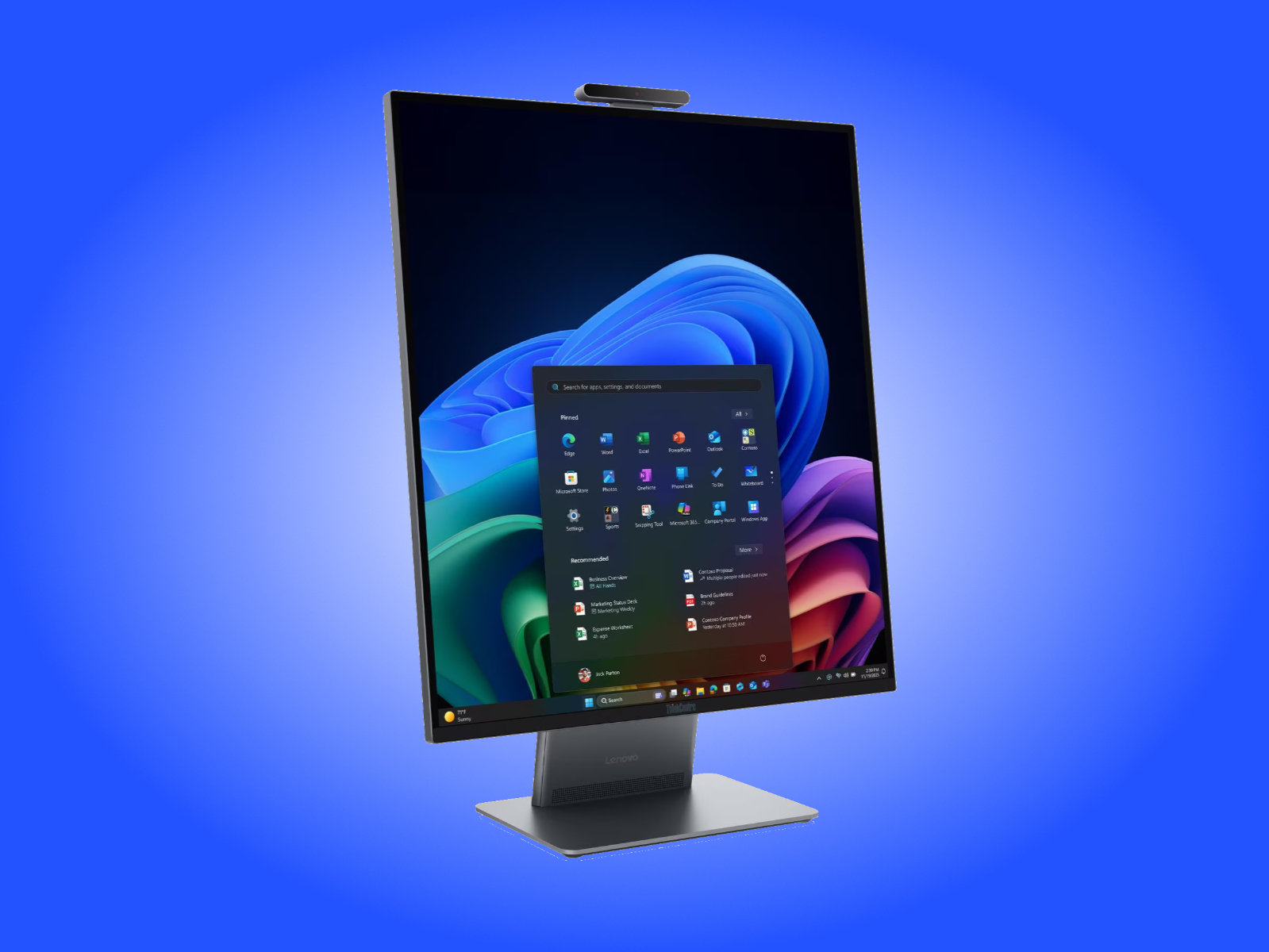 Lenovo ThinkCentre X AIO Aura Edition với thiết kế máy tính tất cả trong một độc đáo