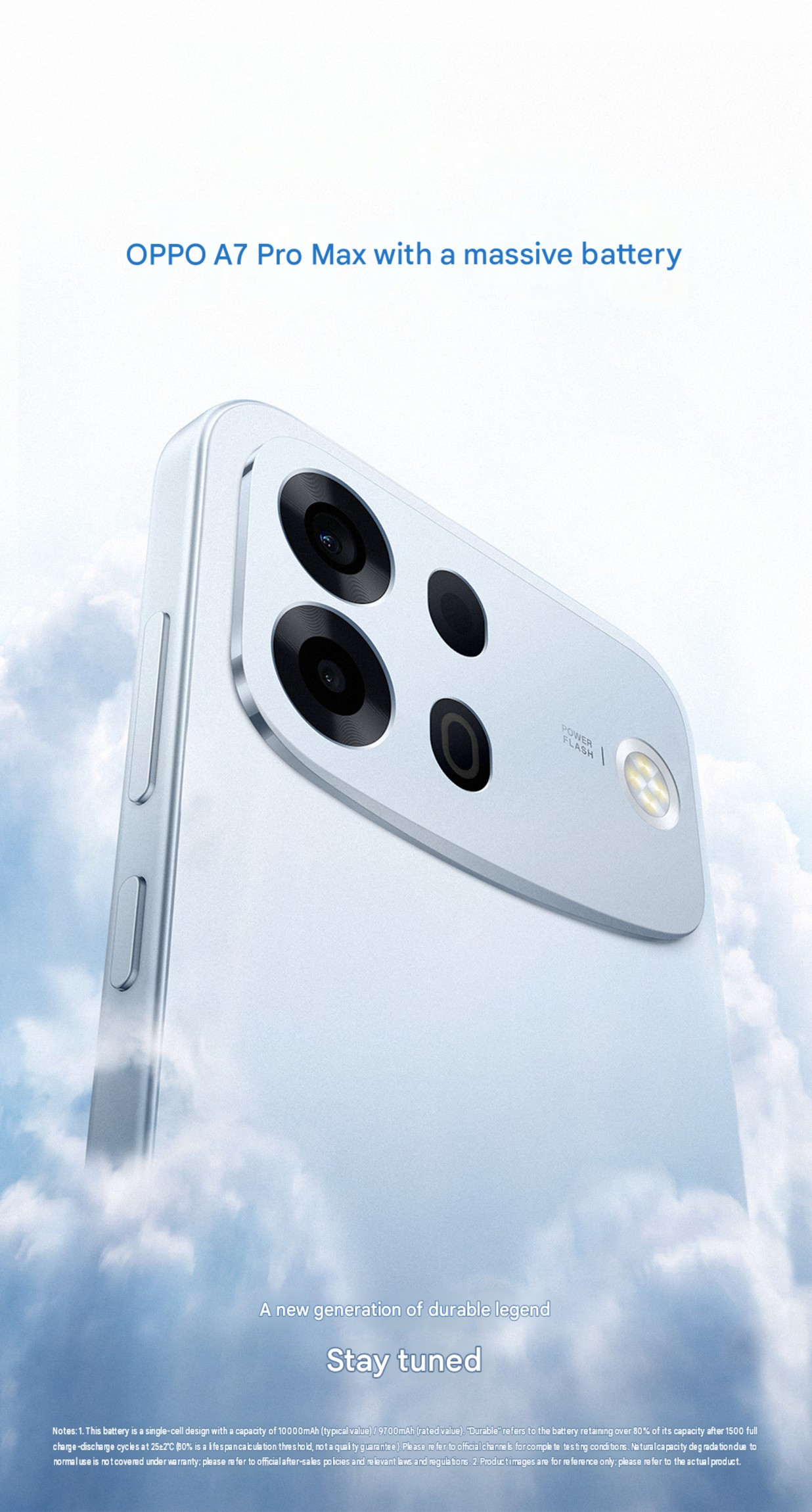 Oppo A7 Pro Max chuẩn bị ra mắt với viên pin 10.000 mAh