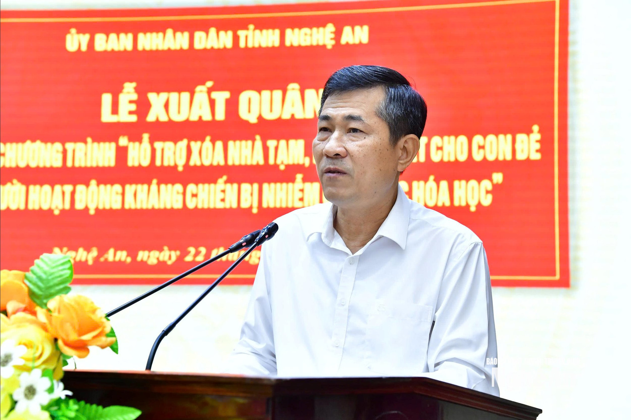 Phó Chủ tịch UBND tỉnh Thái Văn Thành phát biểu tại chương trình. Ảnh TL