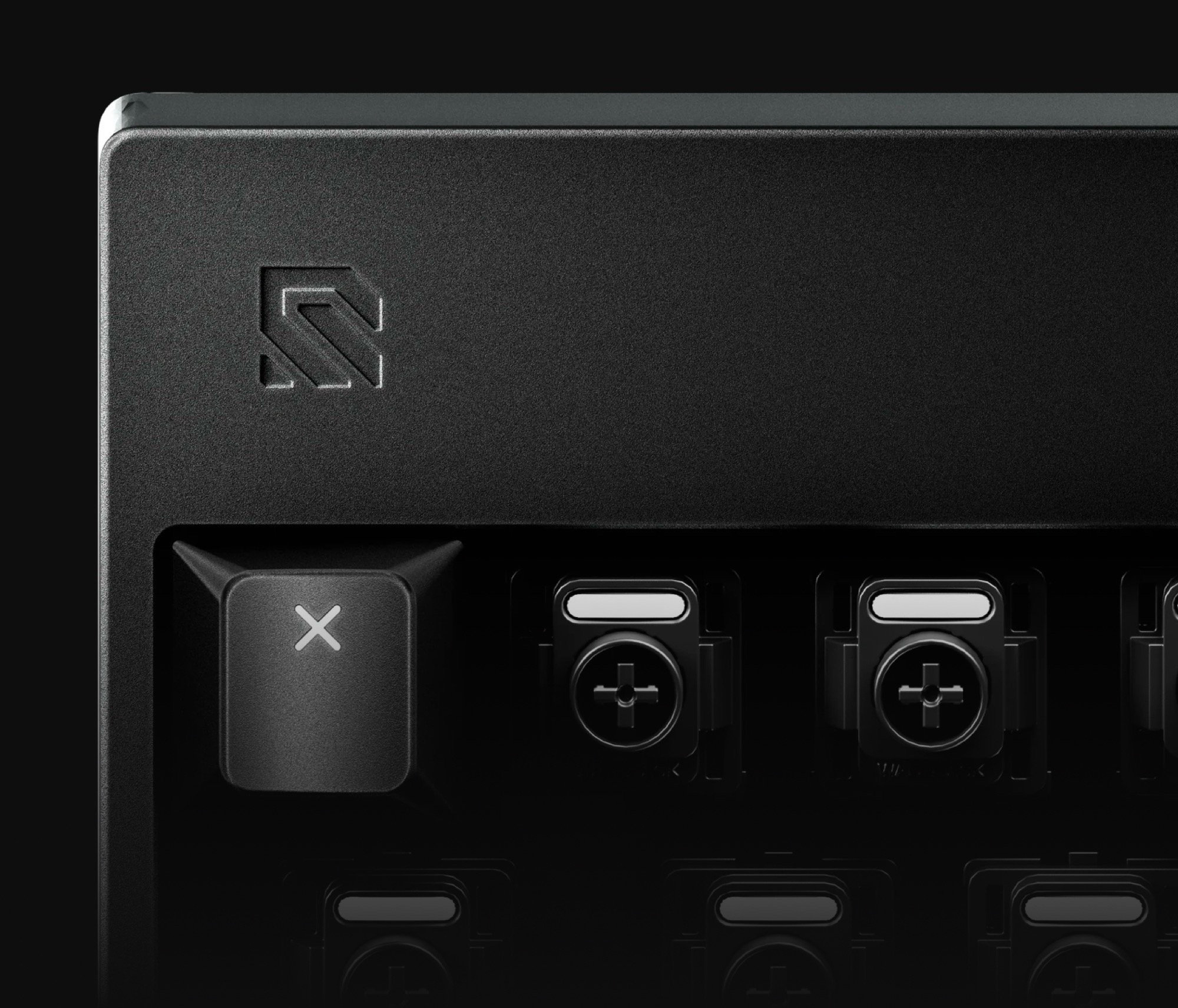 A new LED design is intended to prevent light from leaking through between the keys.