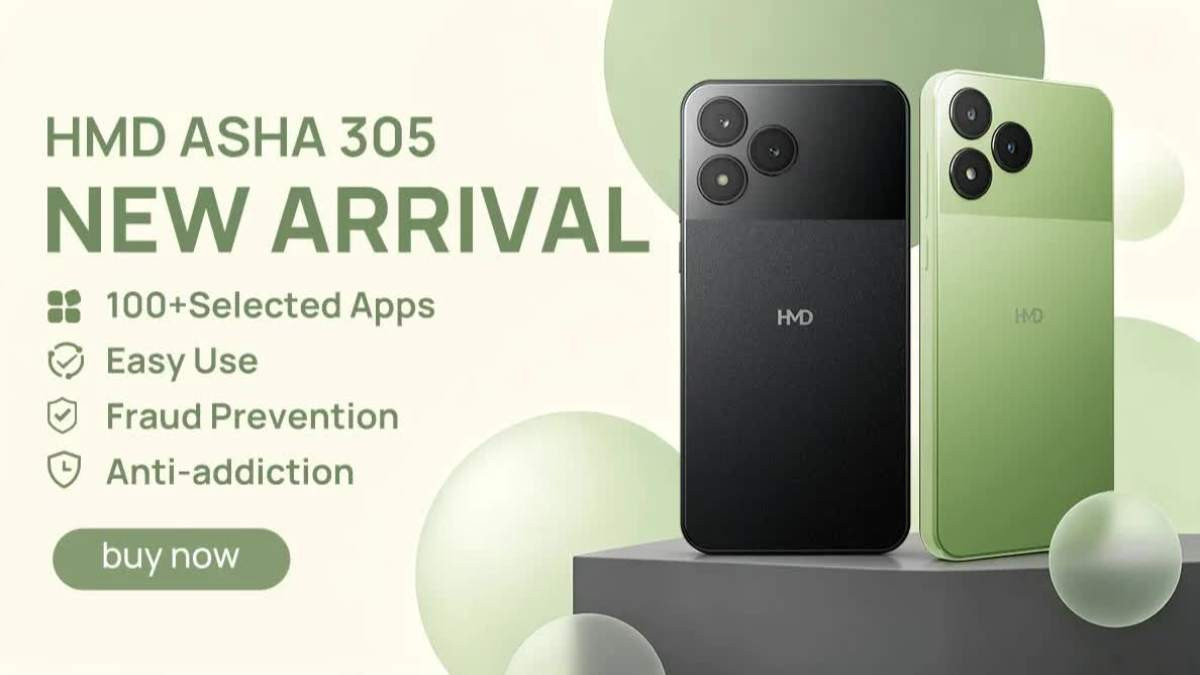 HMD Asha 305 có thiết kế pin tháo rời