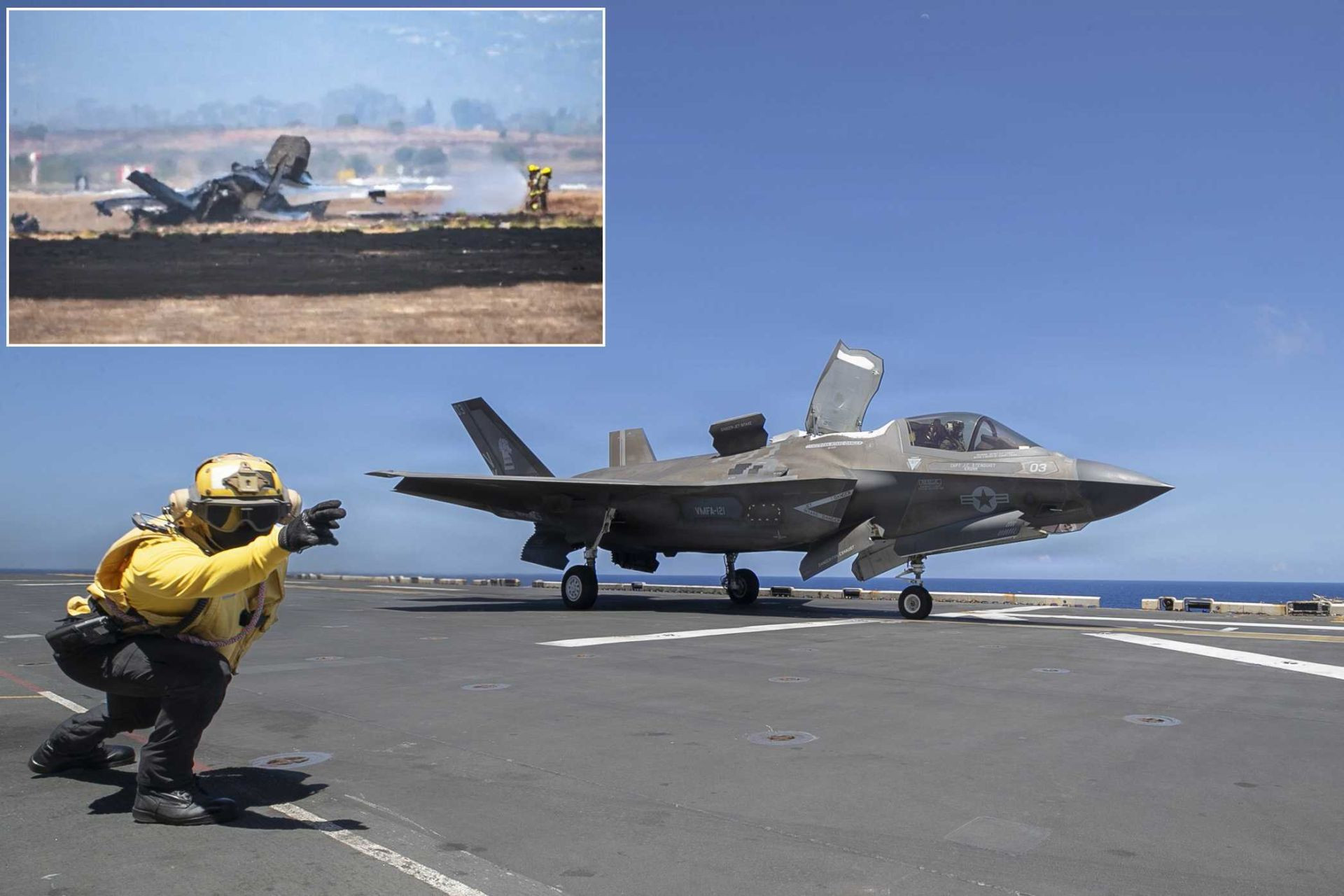 Tiêm kích F-35B Lightning II của Thủy quân lục chiến Mỹ trong một chuyến bay huấn luyện.