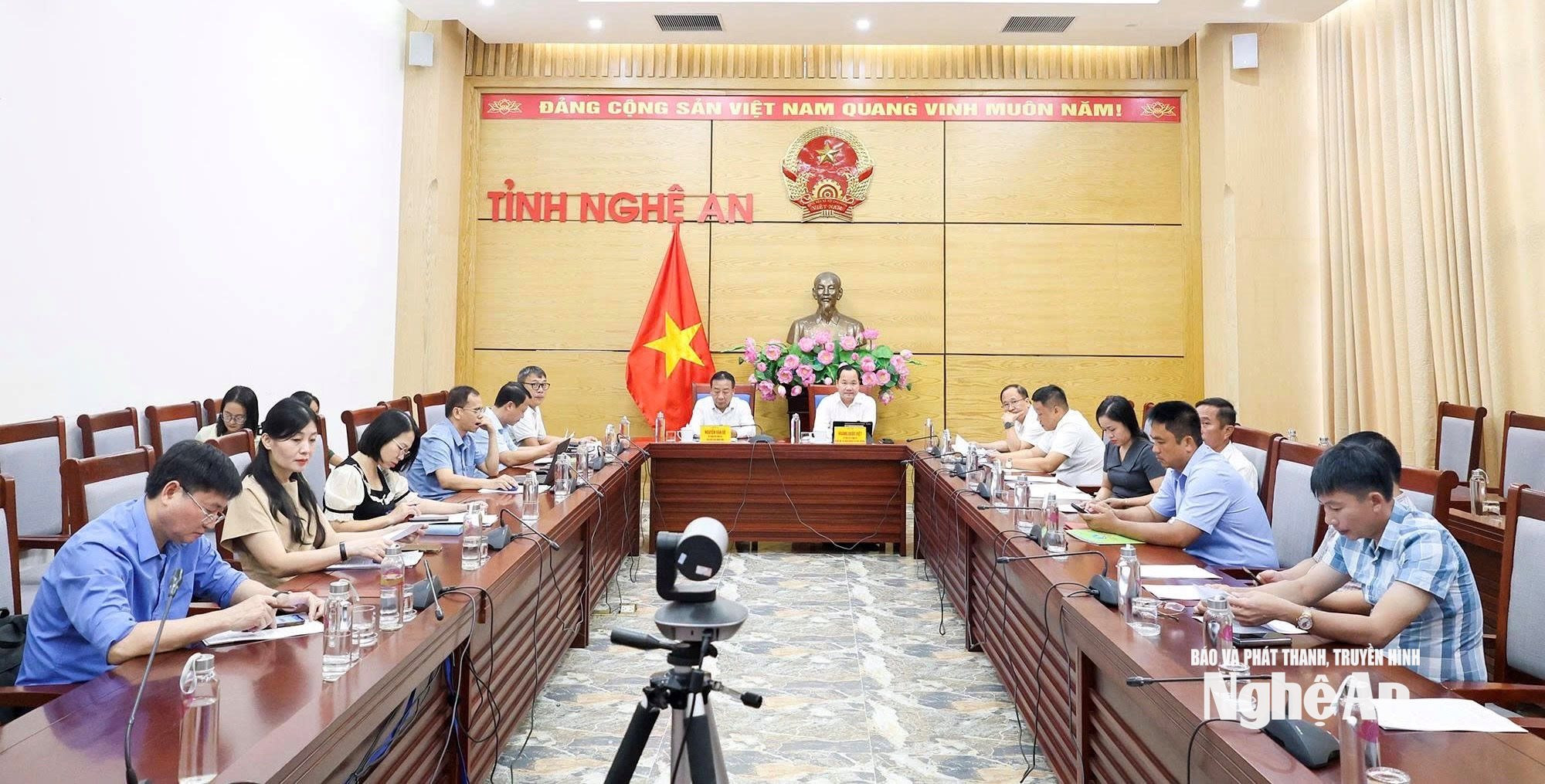  Toàn cảnh điểm cầu UBND tỉnh Nghệ An