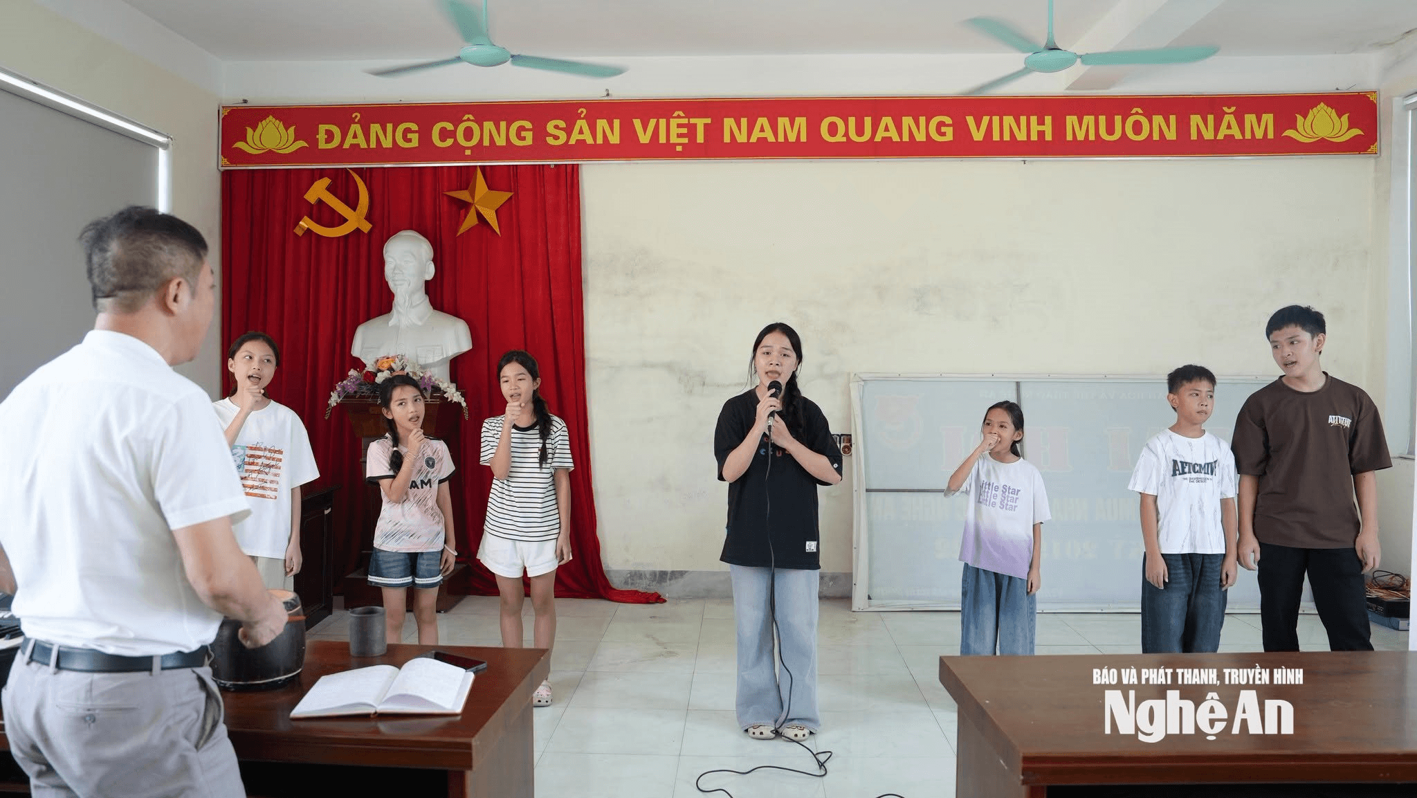 Lớp bồi dưỡng cho các thí sinh lọt vào vòng chung khảo. Ảnh: CSCC