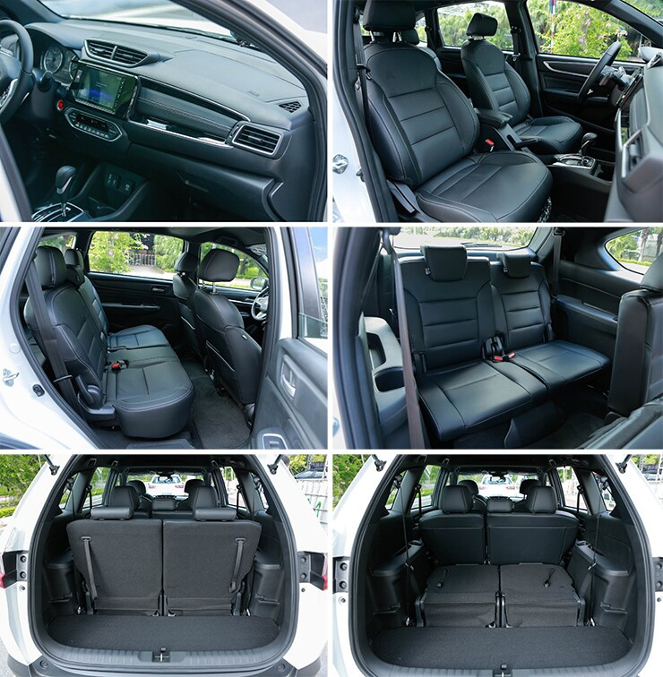 Hàng ghế thứ hai và thứ ba trên Honda BR-V 2026