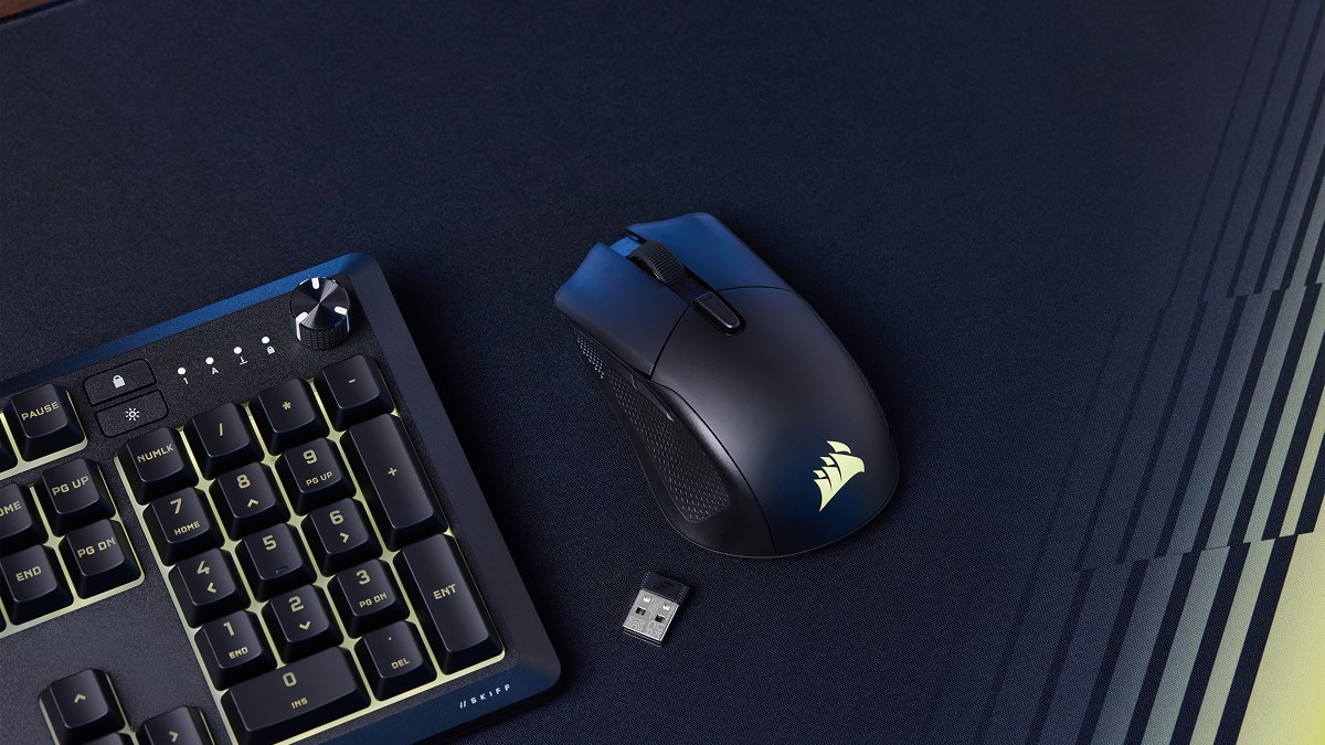 Chuột không dây Corsair Harpoon v2 Wireless với thiết kế công thái học