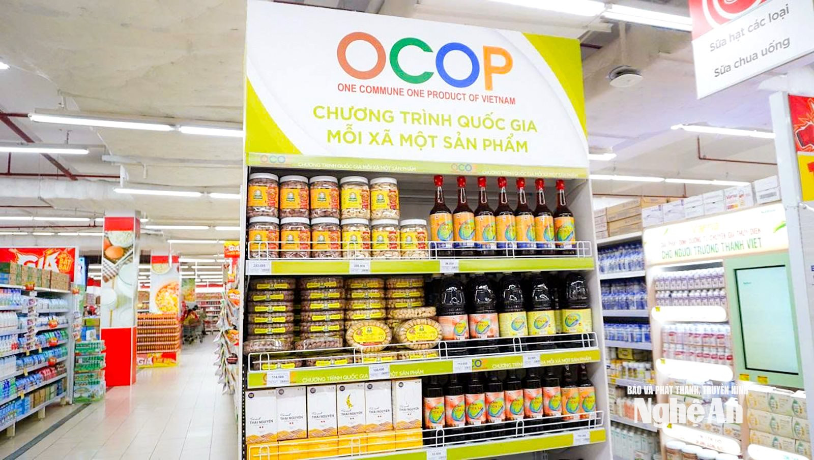 sản phẩm OCOP Nghệ An xuất hiện khá khiêm tốn trên các kệ hàng hiện đại