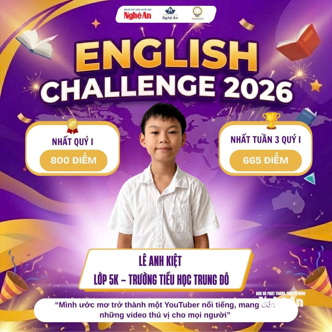 Thí sinh Lê Anh Kiệt - Nhất Quý I.