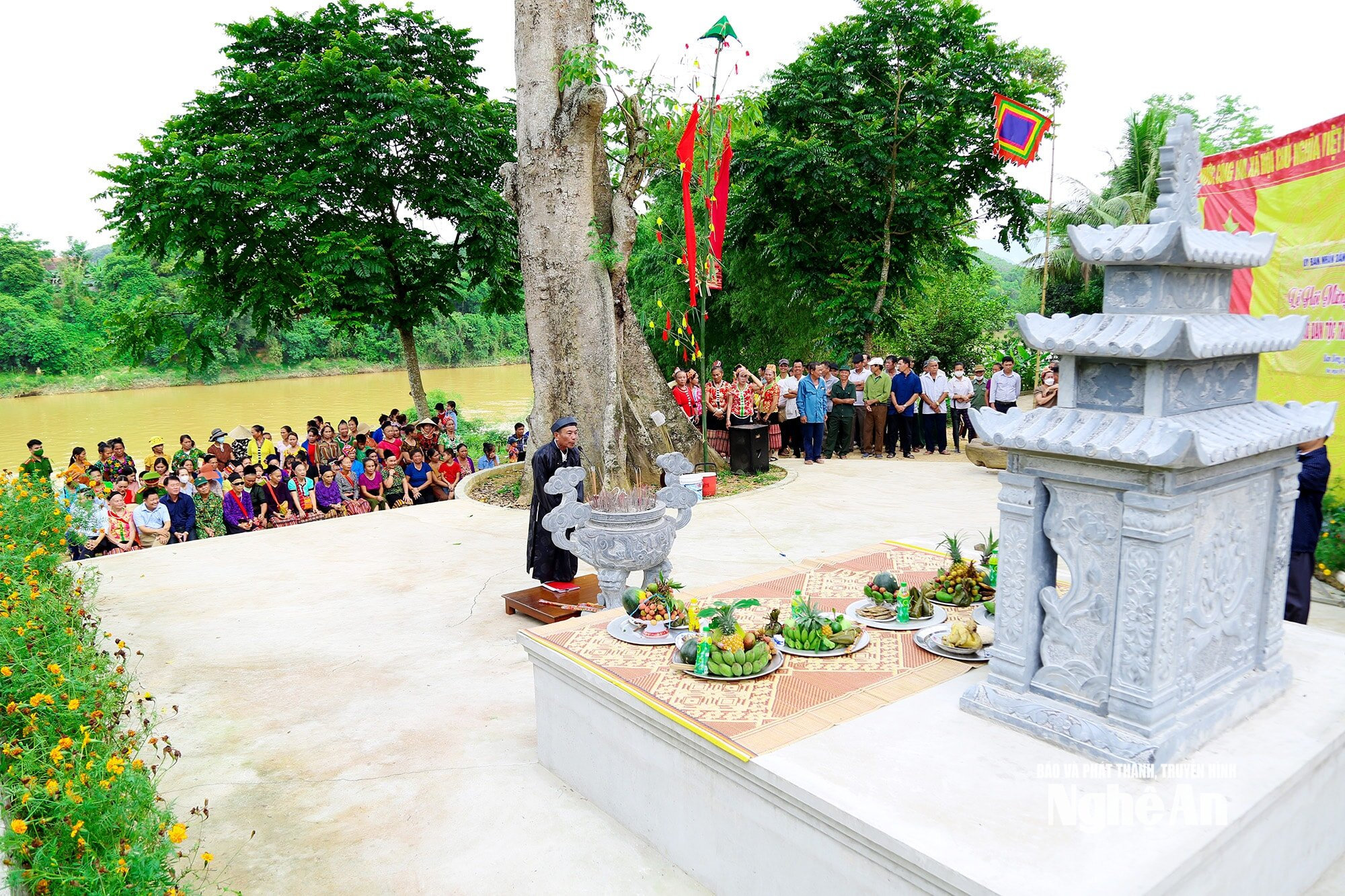 Nhiều phong tục, tín ngưỡng của đồng bào Thái được gìn giữ, phát huy. Ảnh: T.P