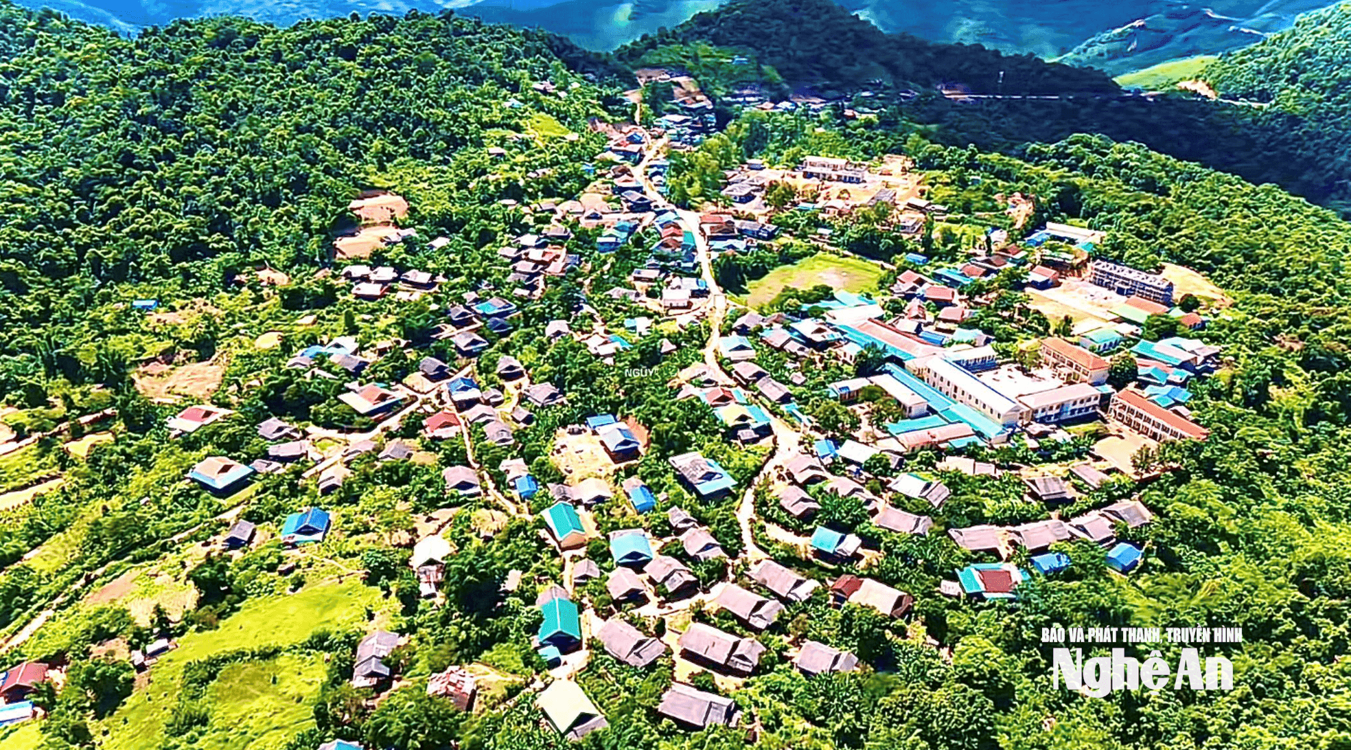 Trung tâm xã Keng Đu. Ảnh: PV
