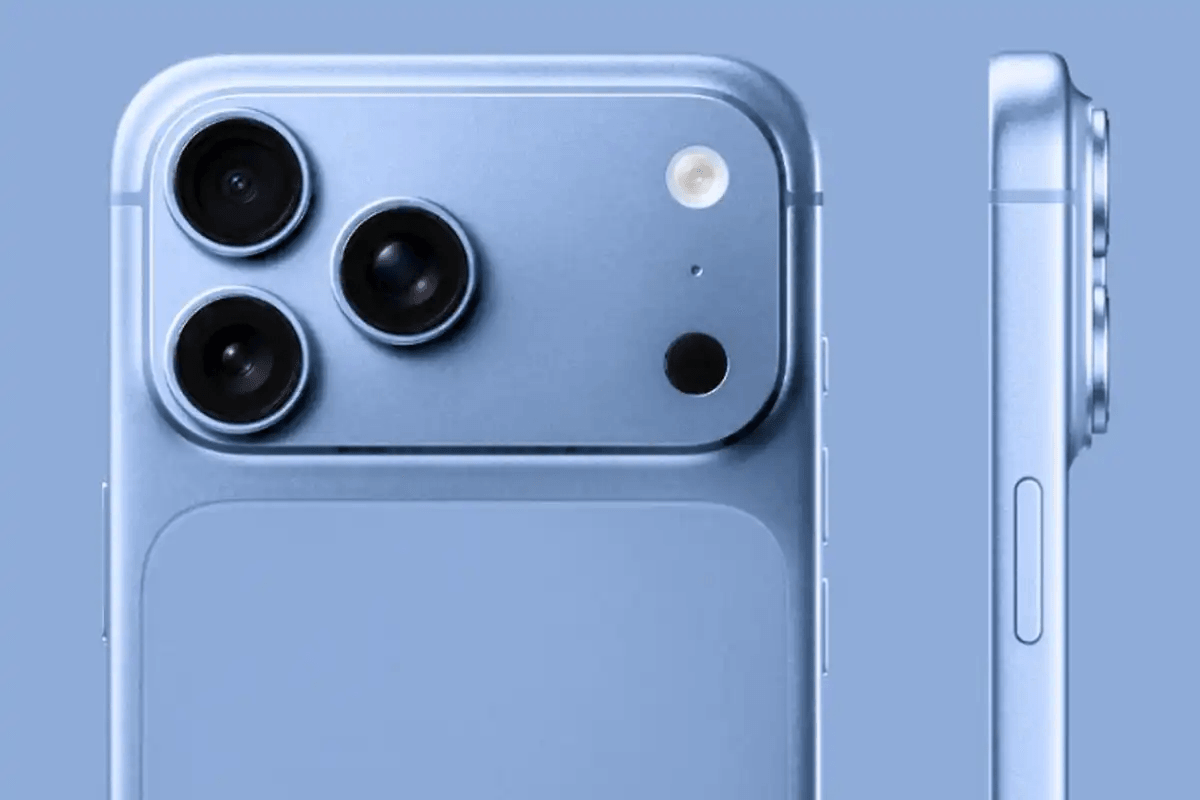 Sắc xanh nhạt thanh lịch trên iPhone 18 Pro Max