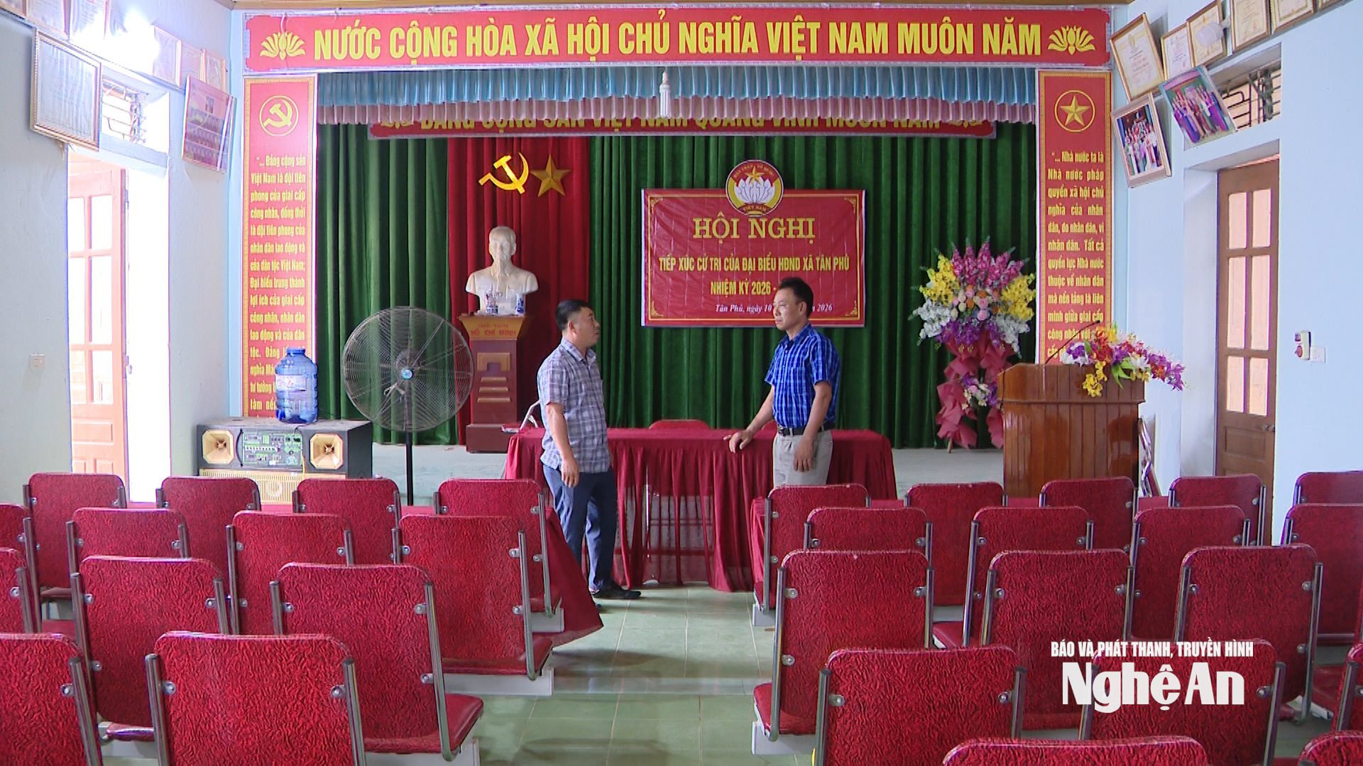 Nhà văn hóa xóm Thuận Yên, xã Tân Phú. Ảnh Kim Hoa