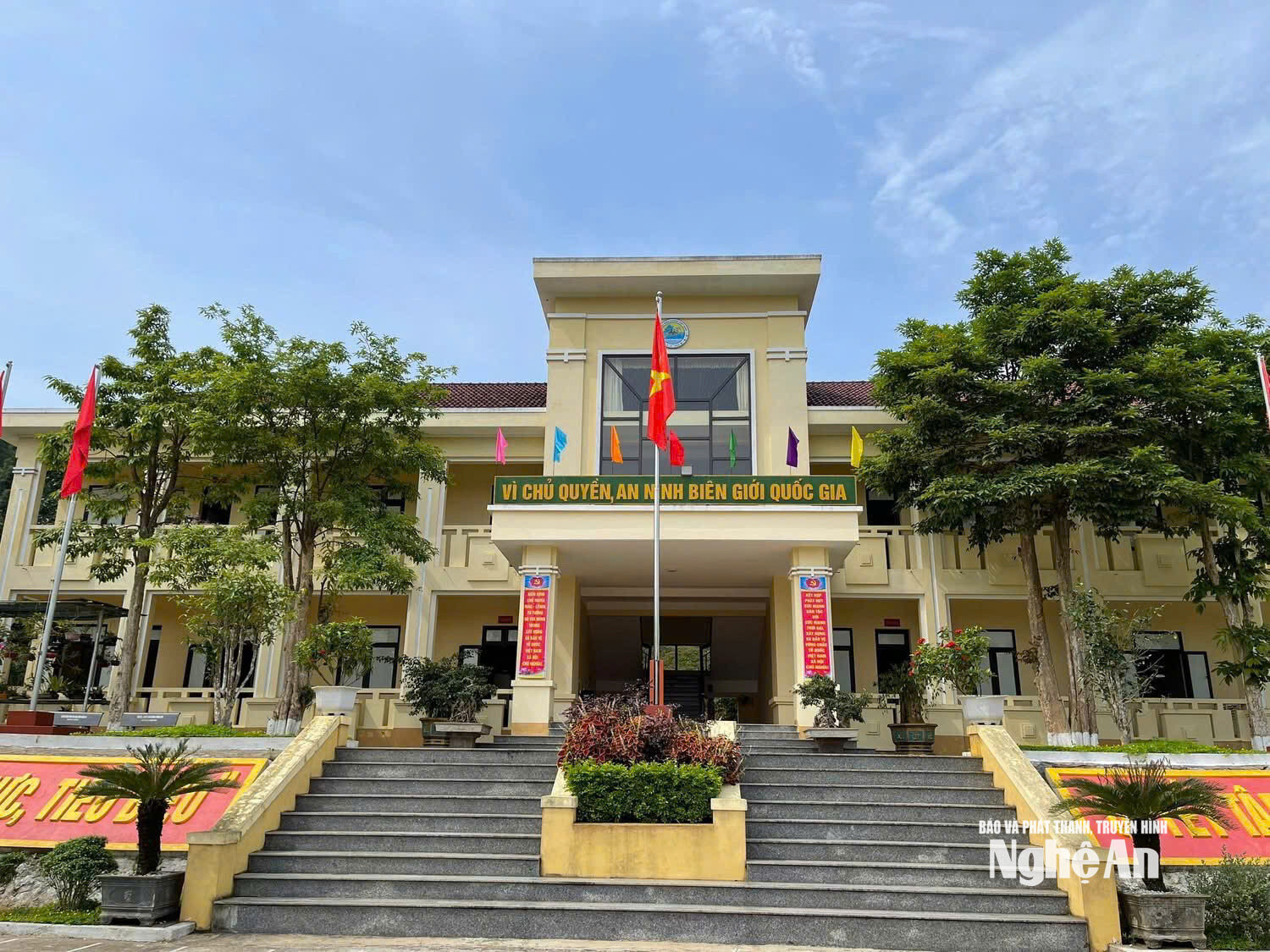 Đồn biên phòng Nậm Càn. Ảnh GH