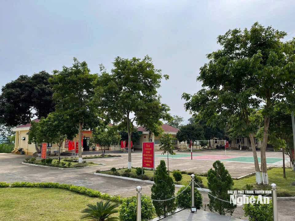 Một góc Đồn biên phòng Nậm Càn.