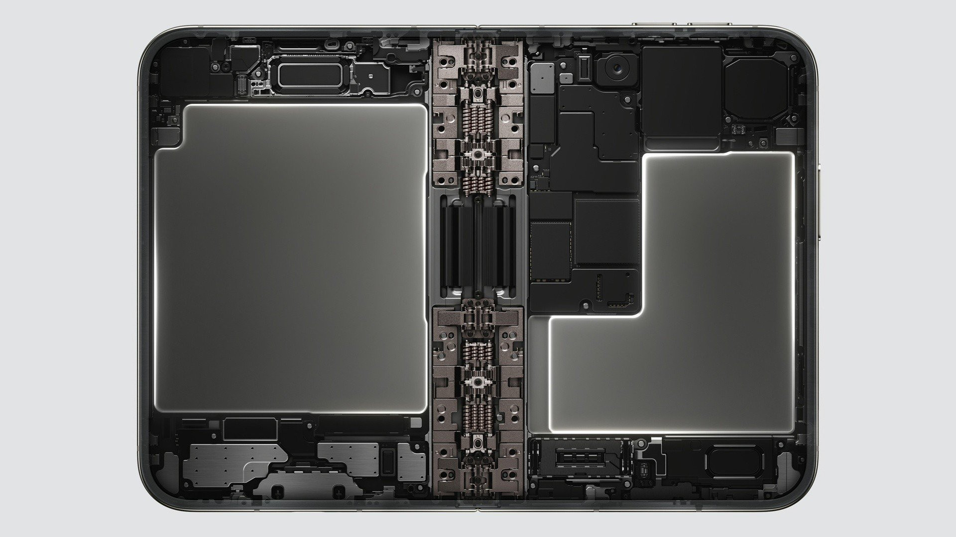 Cách bố trí 2 viên pin của iPhone Duo