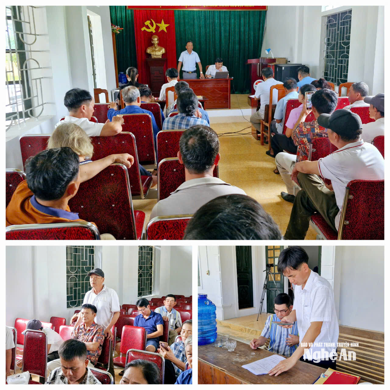 Cuộc họp công bố phương án bồi thường, lấy ý kiến nhân dân thôn Thủy Phong do UBND xã Kim Bảng tổ chức ngày 10/9/2026. Ảnh: Nhật Lân
