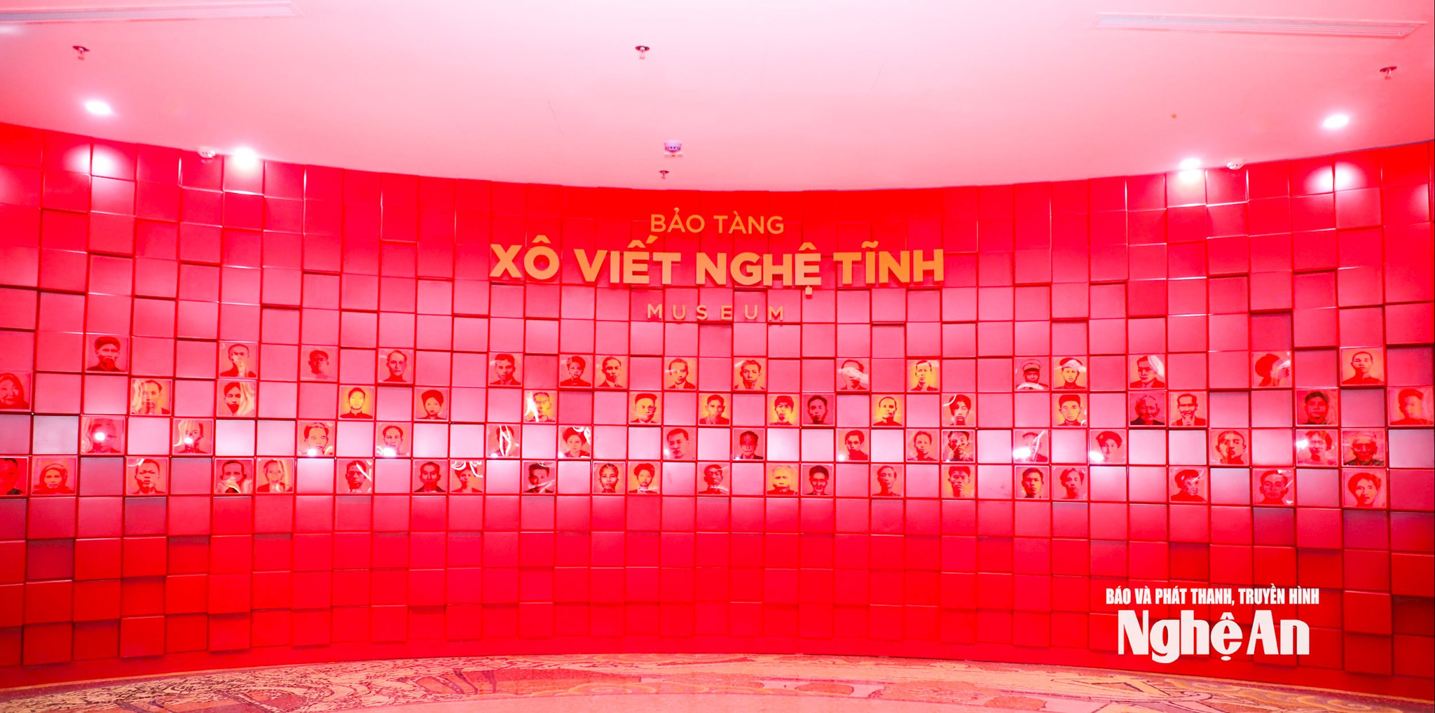 Không gian trưng bày tại Bản tàng Nghệ An - Xô viết Nghệ Tĩnh. Ảnh Thành Duy