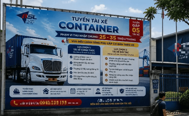 Các nhà xe hiện đang đăng tuyển tài xế trên nhiều nền tảng. Ảnh: P.V