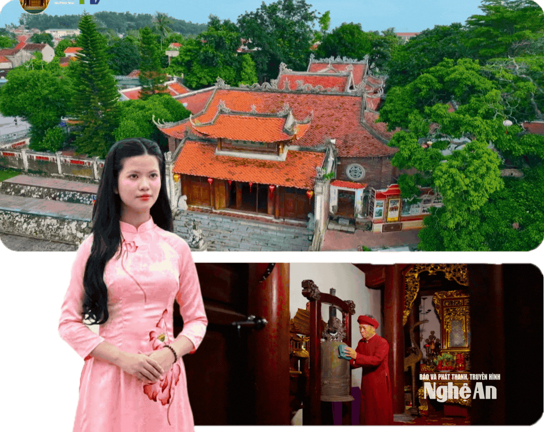 Với những góc quay chỉn chu và lối dẫn dắt gần gũi, 9 tập phim đưa người xem lần lượt khám phá hết đền Cờn. Ảnh chụp màn hình