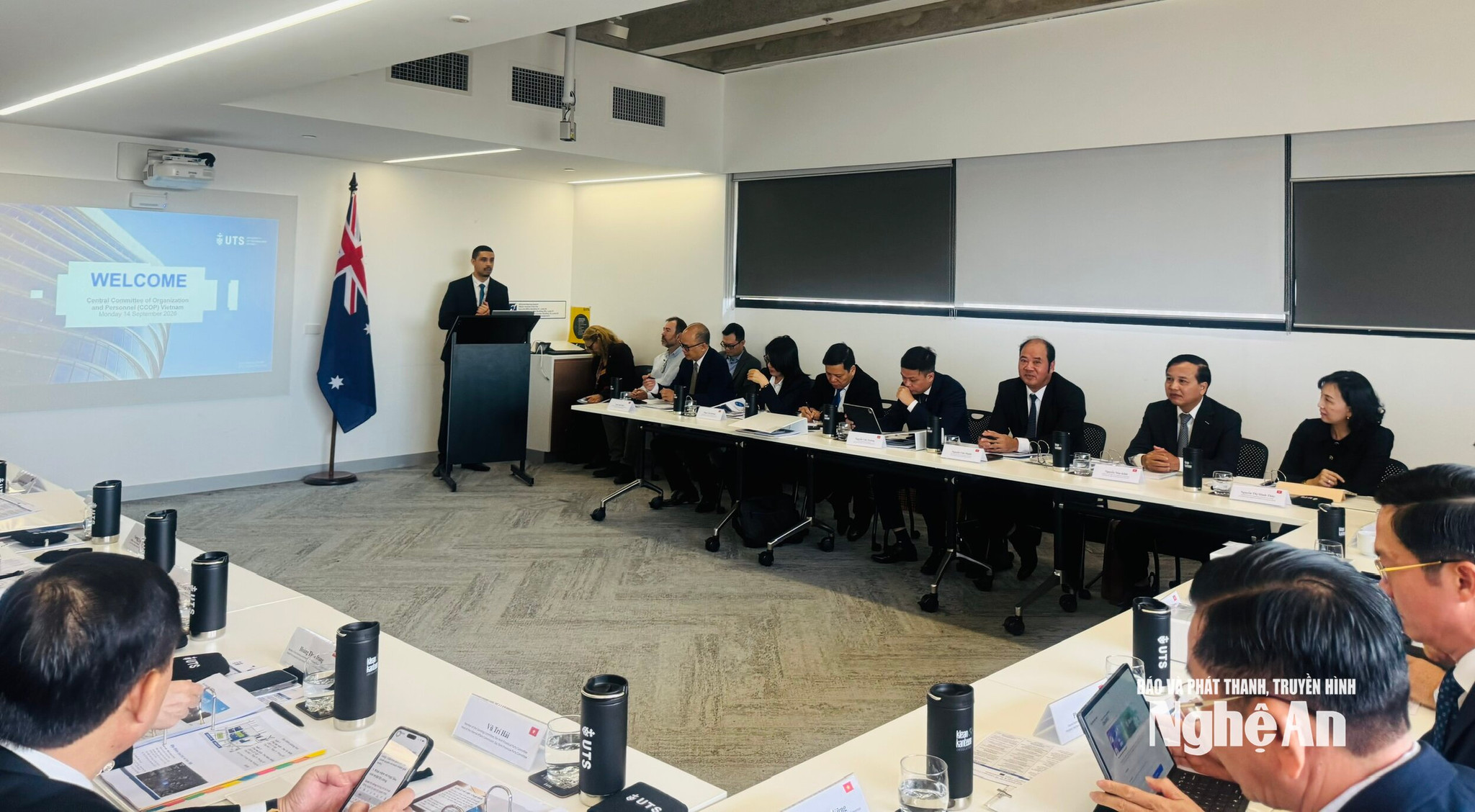 Một giờ học tại giảng đường Đại học Công nghệ Sydney.