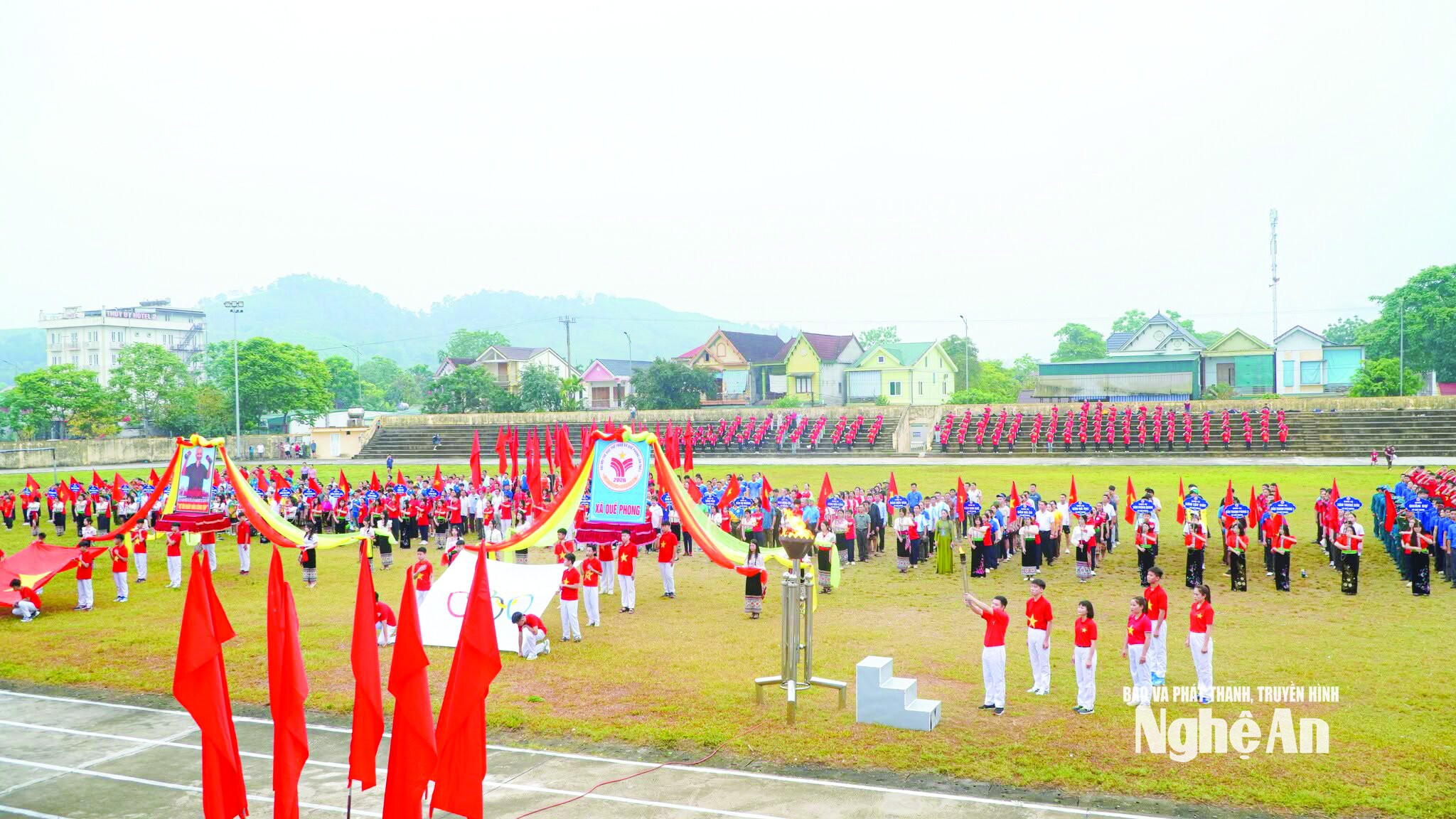 Khai mạc Đại hội TDTT xã Quế Phong