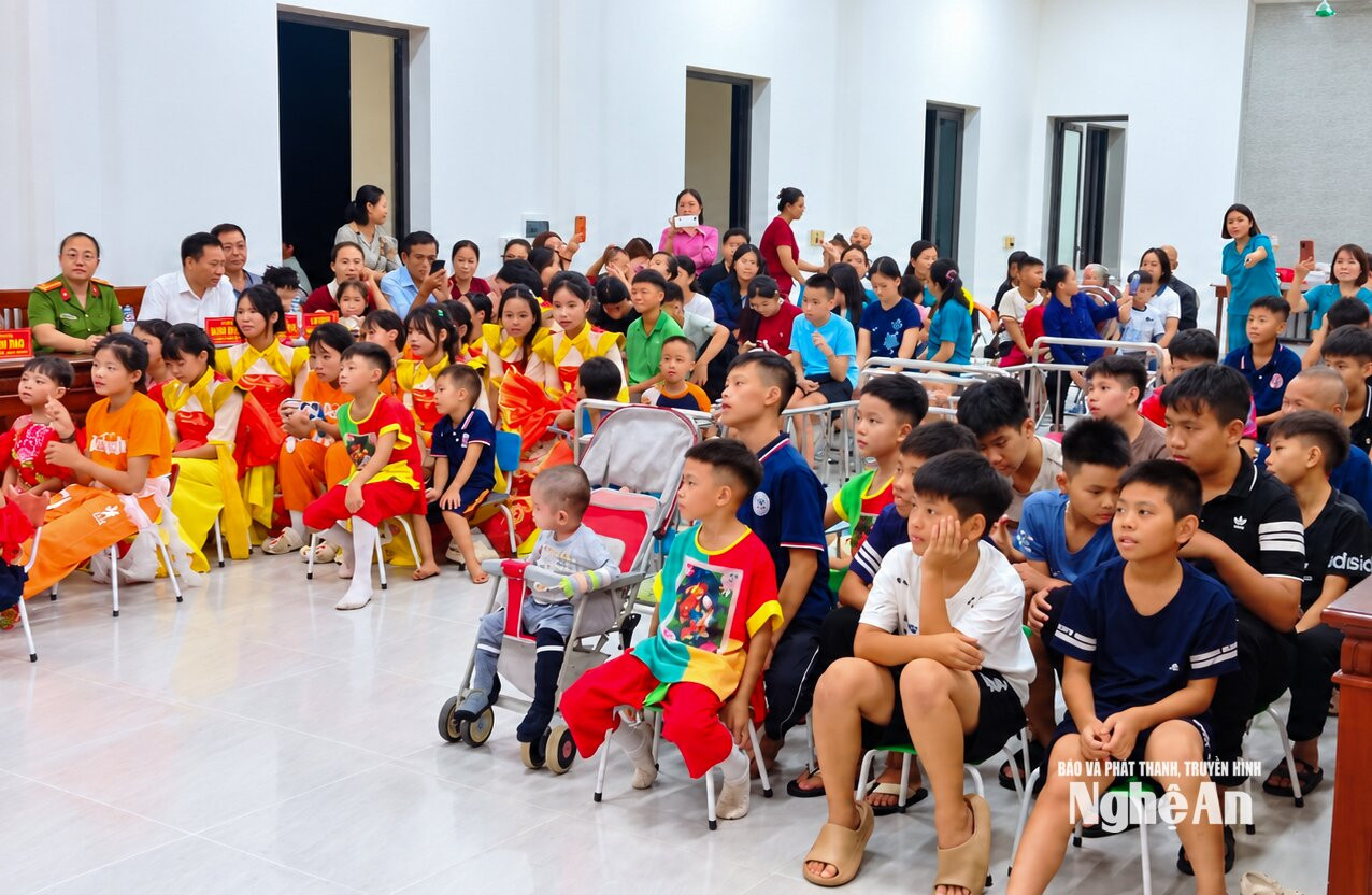 Các em nhỏ tại Trung tâm Công tác xã hội tỉnh Nghệ An