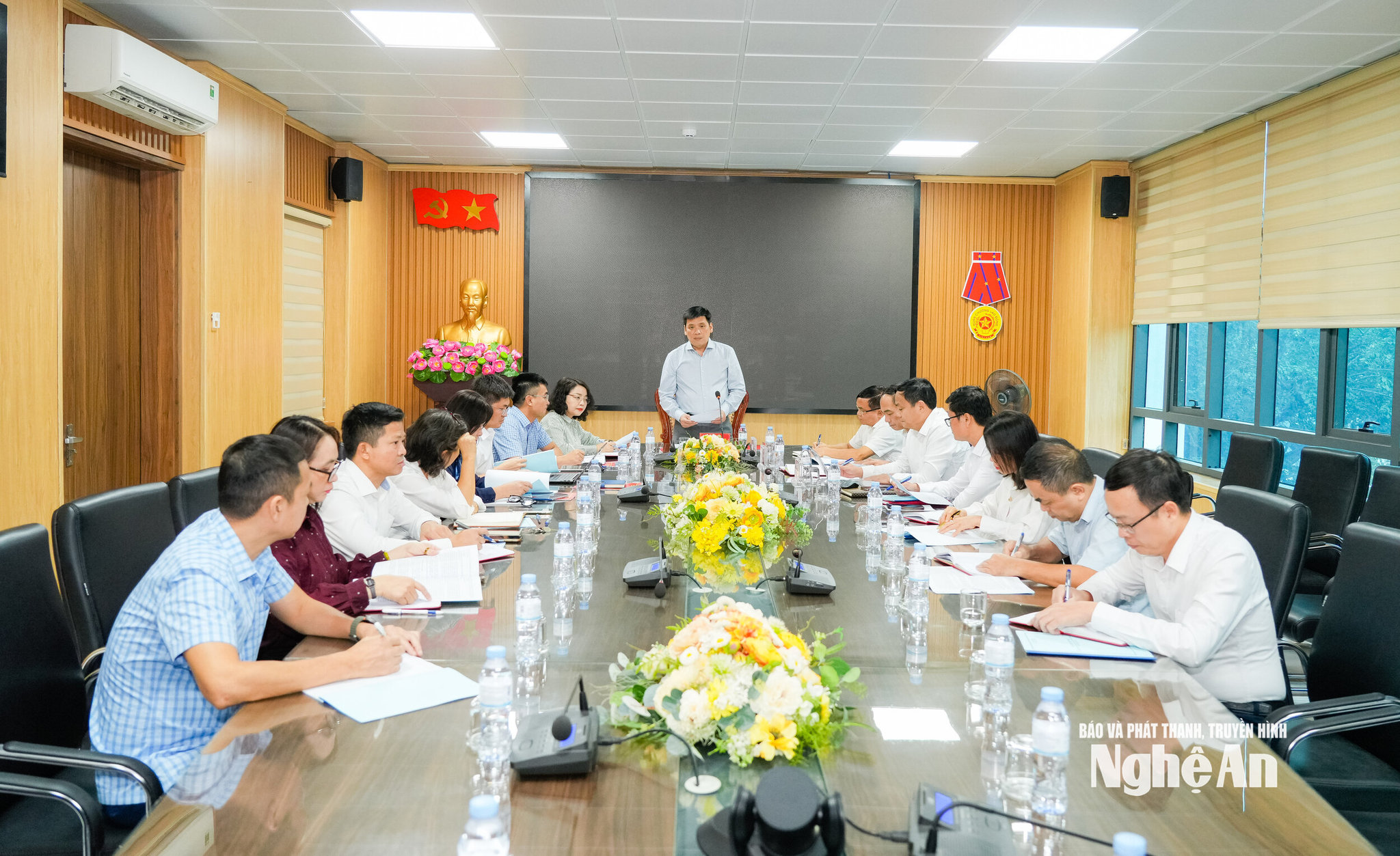 Quang cảnh cuộc làm việc. Ảnh: TL