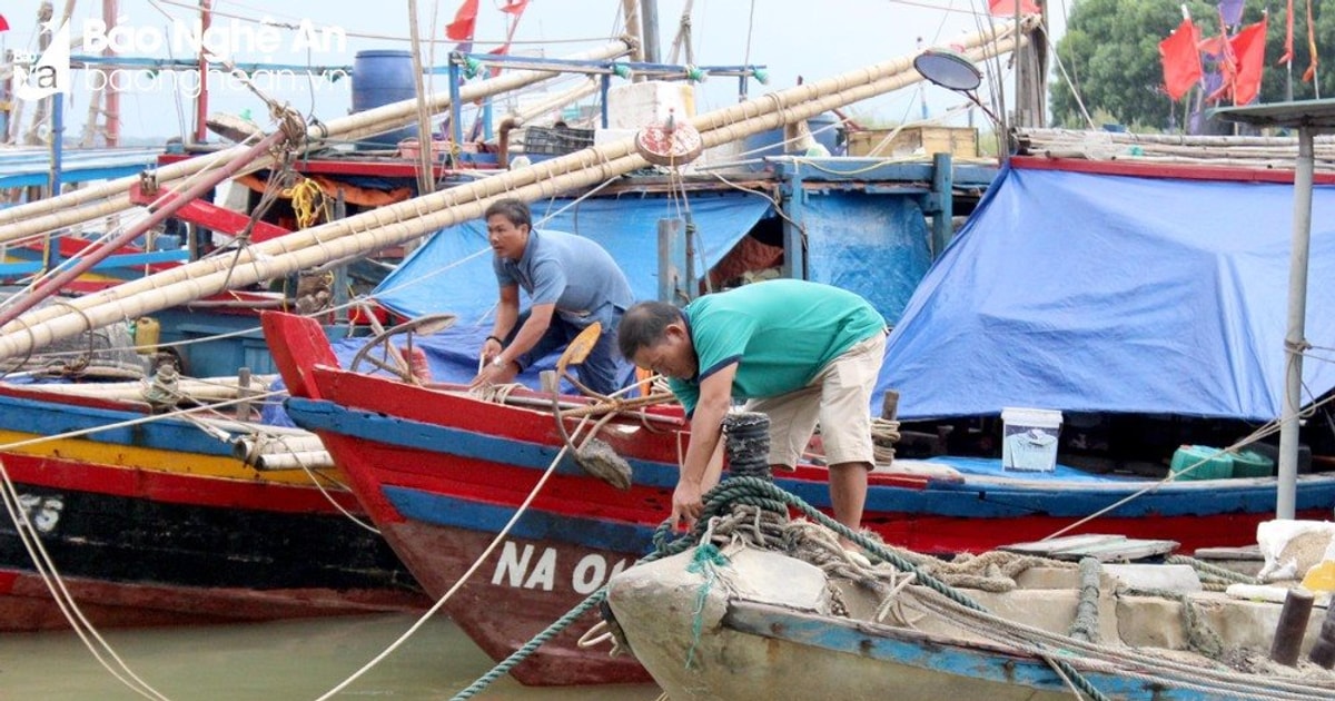 Nghệ An ra công điện chủ động ứng phó với áp thấp nhiệt đới