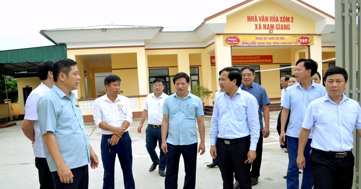 Hội đồng nhân dân tỉnh giám sát thực hiện nông thôn mới tại huyện Nam Đàn