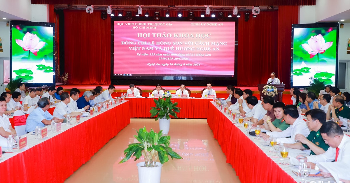 Hội thảo khoa học ‘Đồng chí Lê Hồng Sơn với cách mạng Việt Nam và quê hương Nghệ An’