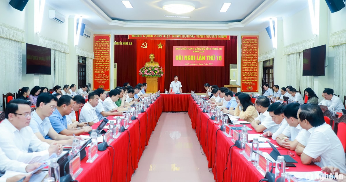 Hội nghị lần thứ 18, Ban Chấp hành Đảng bộ tỉnh Nghệ An khóa XIX