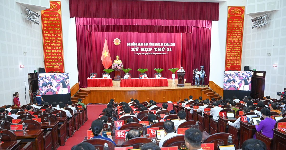 Khai mạc Kỳ họp thứ 21, HĐND tỉnh Nghệ An, khóa XVIII