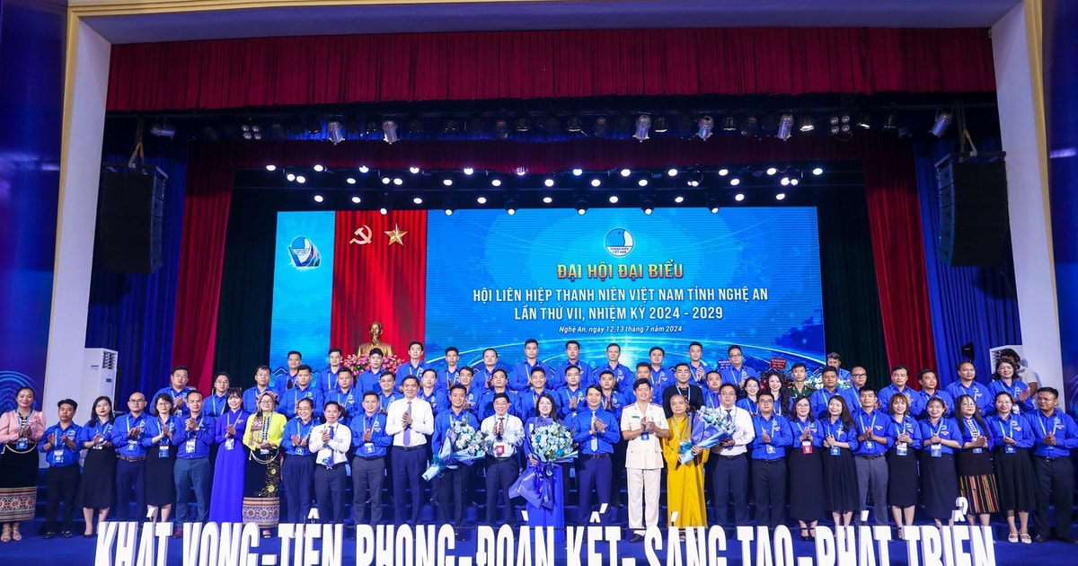 Phiên trọng thể Đại hội Hội Liên hiệp Thanh niên Việt Nam tỉnh Nghệ An