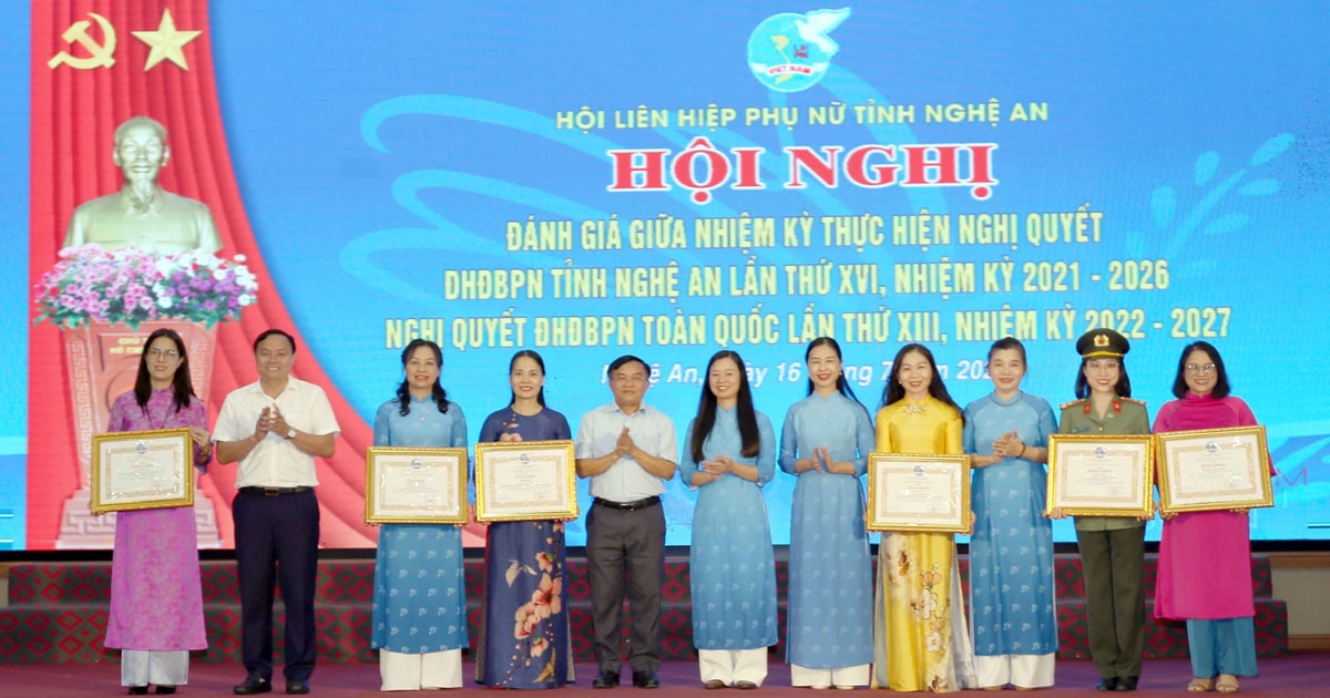 Nhiều chỉ tiêu trong thực hiện Nghị quyết Đại hội phụ nữ các cấp ở Nghệ An đạt và vượt