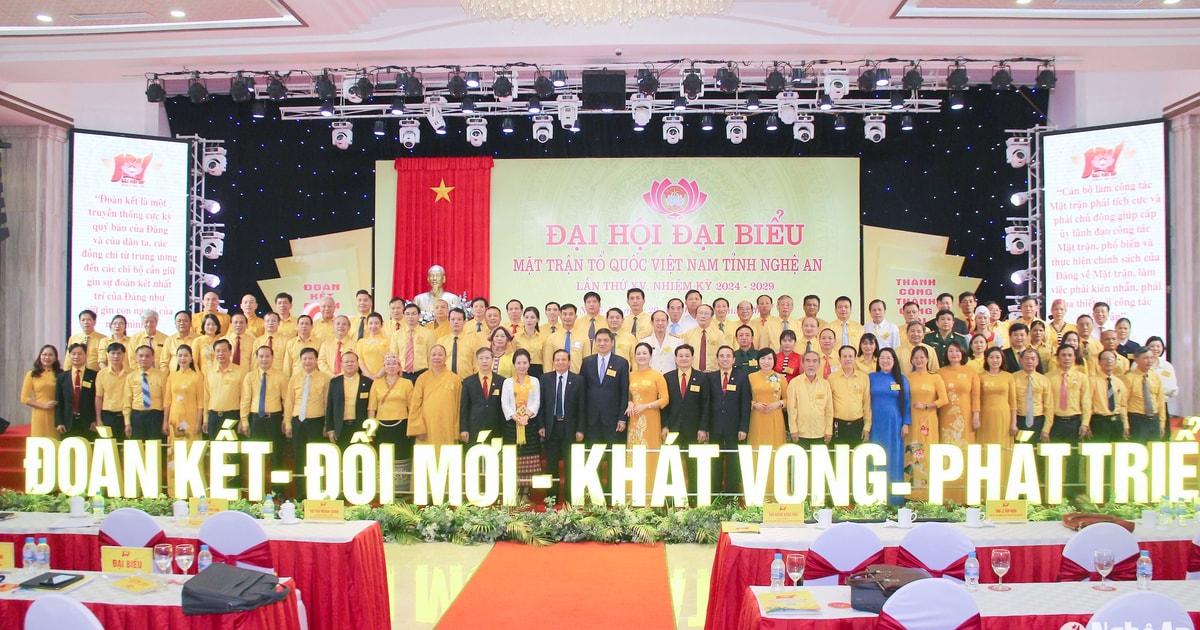Phiên thứ nhất Đại hội đại biểu Mặt trận Tổ quốc Việt Nam tỉnh Nghệ An lần thứ XV, nhiệm kỳ 2024 - 2029