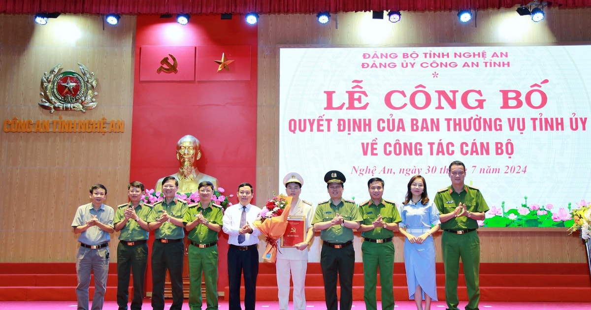 Đại tá Trần Hồng Quang được chuẩn y giữ chức Phó Bí thư Đảng ủy Công an Nghệ An