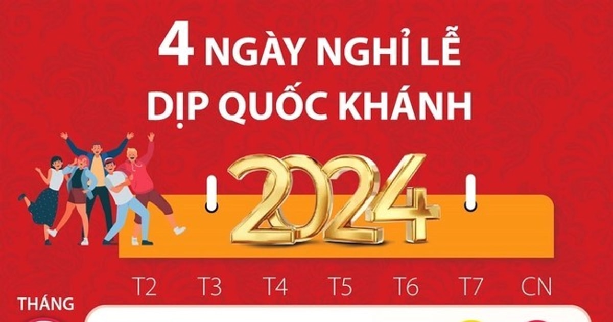 Lịch nghỉ Lễ Quốc khánh 2/9 năm 2024