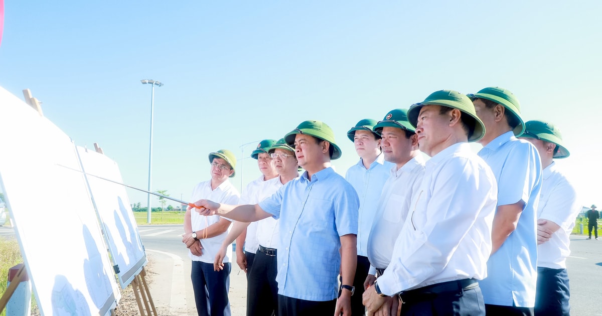 Bí thư Tỉnh ủy Nghệ An Thái Thanh Quý khảo sát tiến độ giải phóng mặt bằng KCN VSIP Nghệ An II